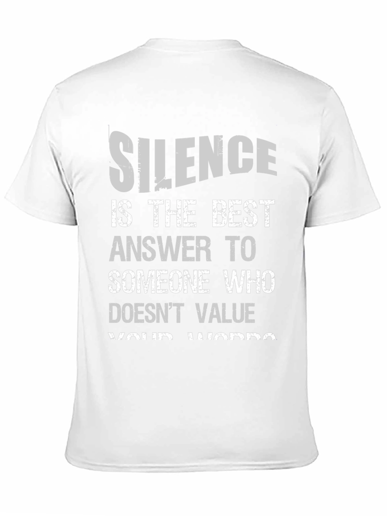 Silence Best Answer T-Shirt - Mens Black Graphic Tee