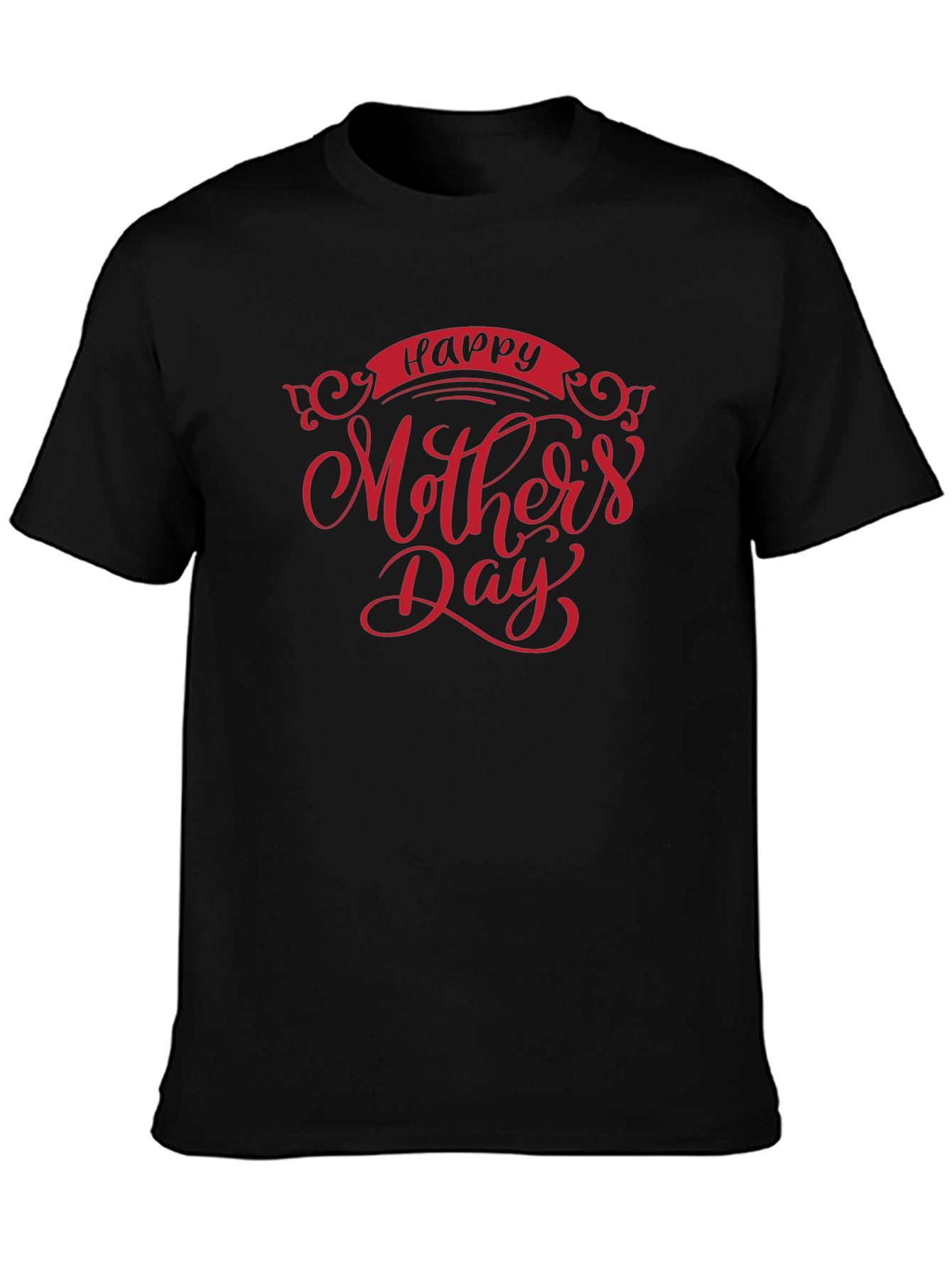 Happy Mothers Day Graphic Tee - Black