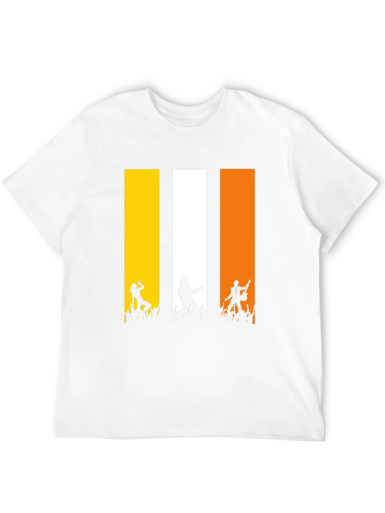 Rock Concert T-Shirt: Vertical Band Design