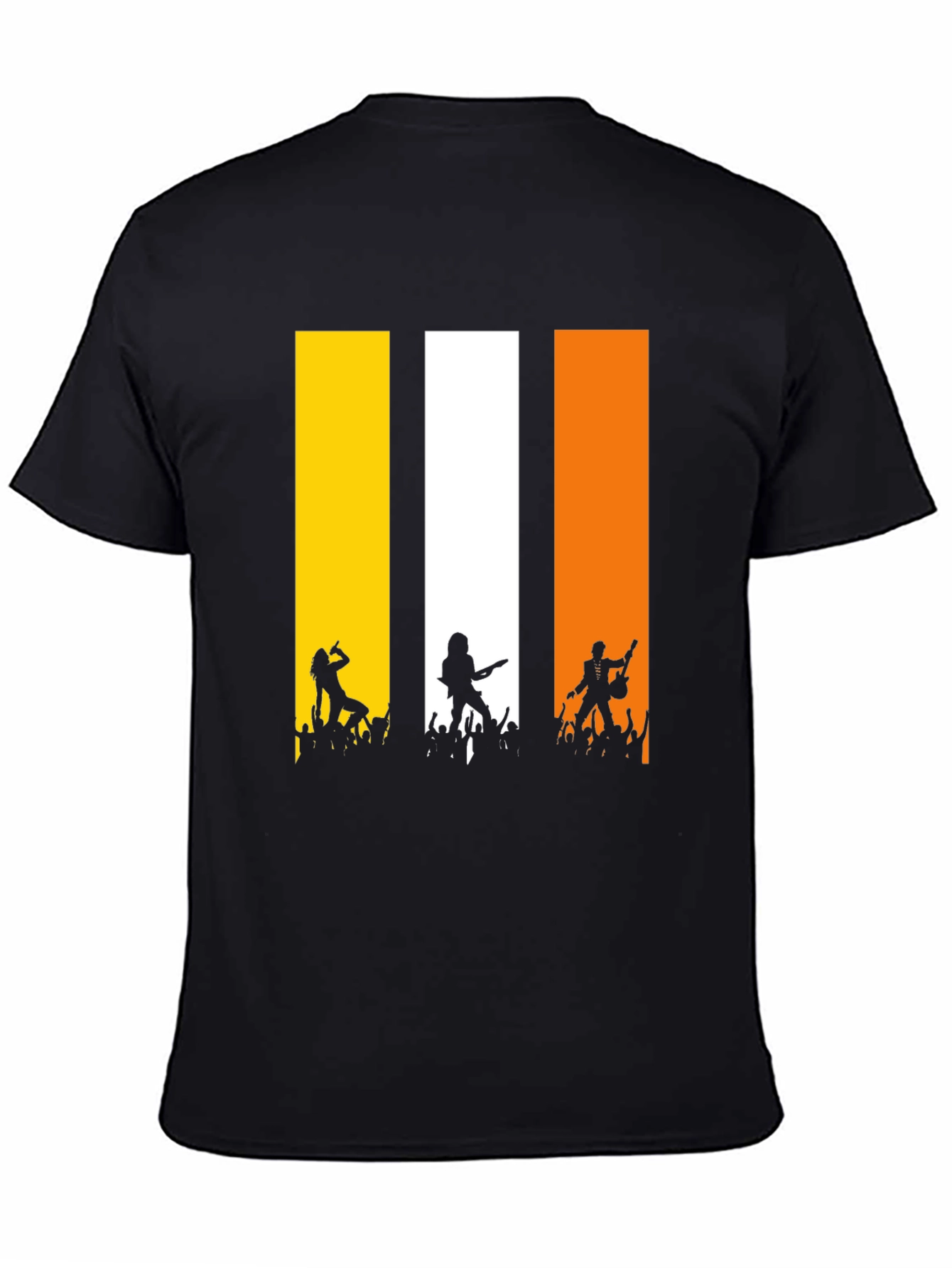Rock Concert T-Shirt: Vertical Band Design