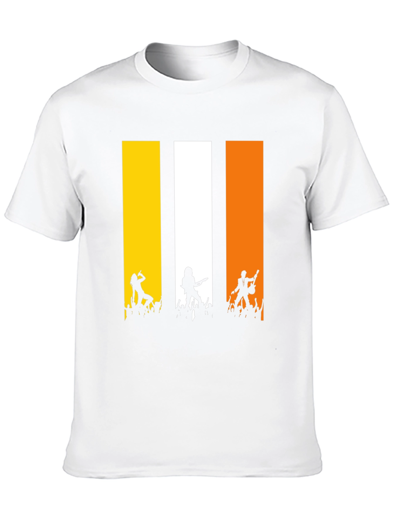 Rock Concert T-Shirt: Vertical Band Design