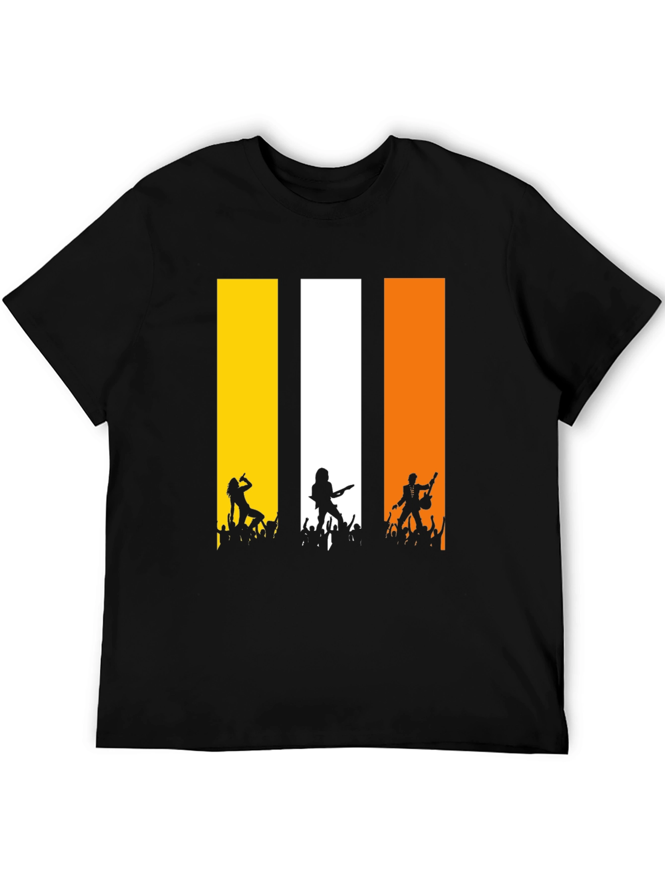 Rock Concert T-Shirt: Vertical Band Design