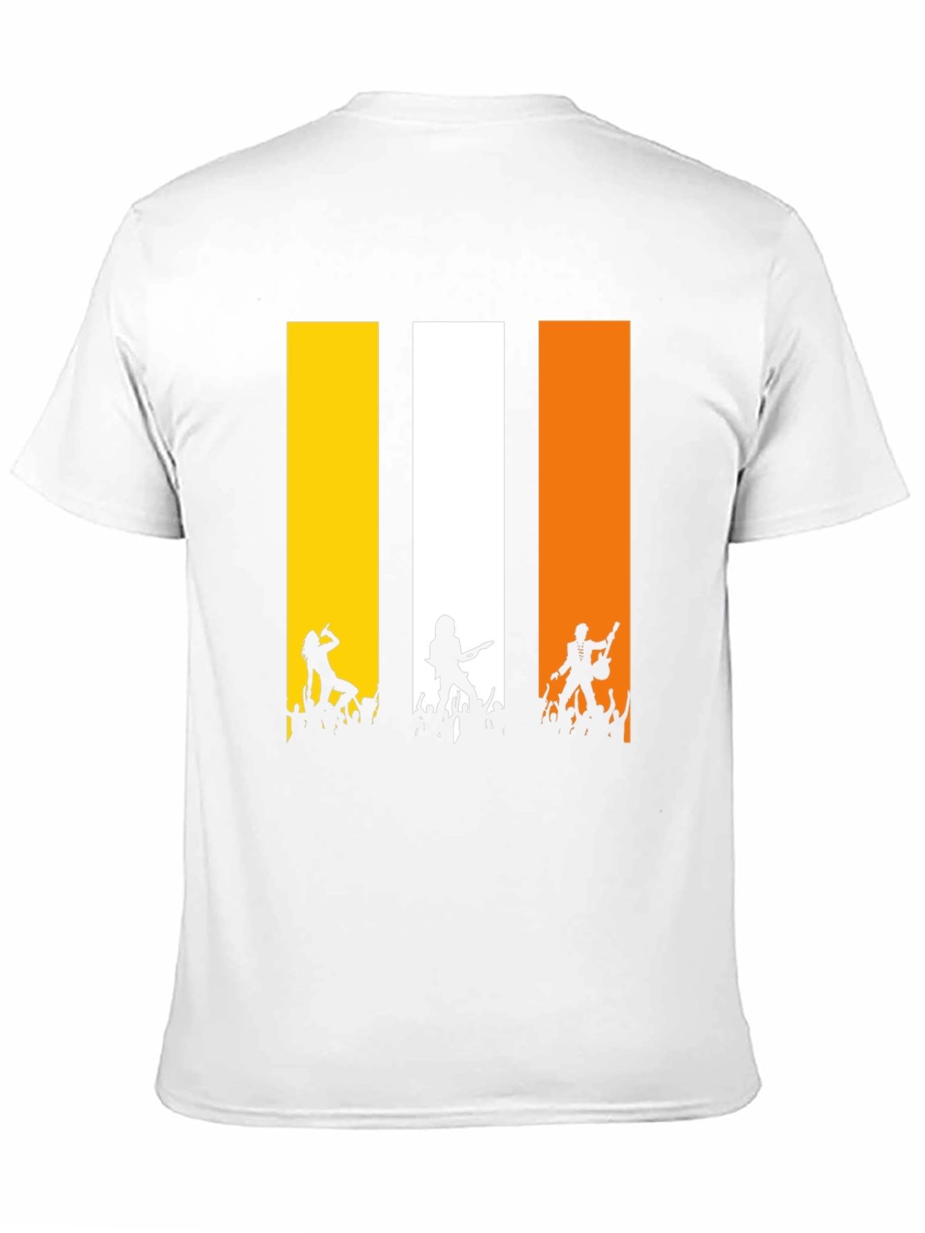 Rock Concert T-Shirt: Vertical Band Design