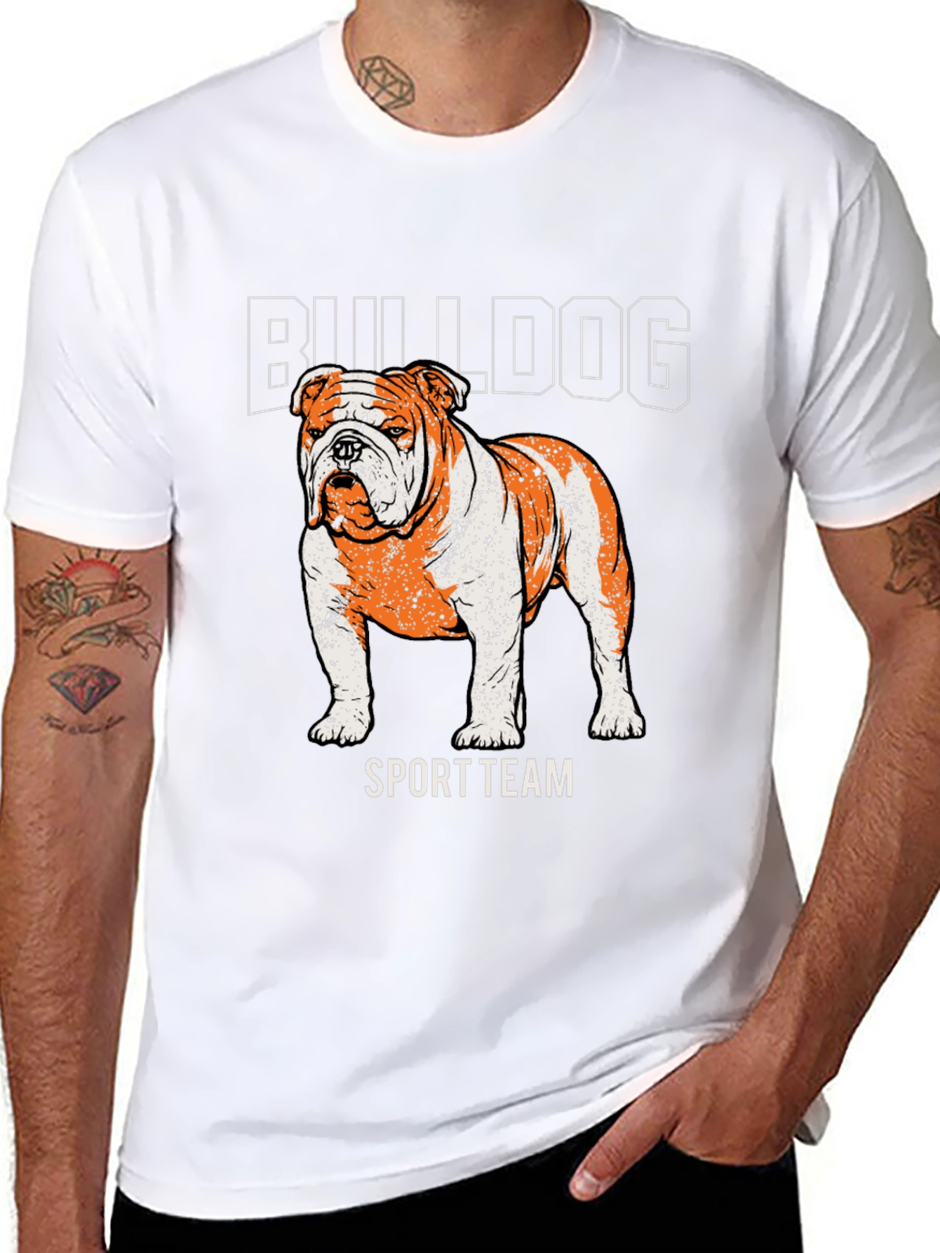 Bulldog Sport Team Graphic Tee - Black