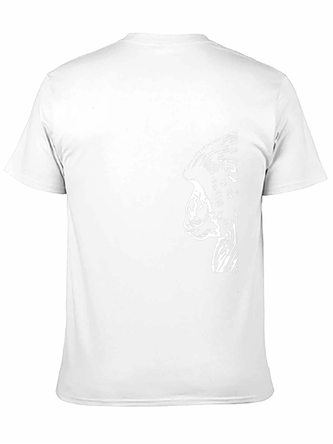 Mens Gorilla Profile Graphic Black T-Shirt