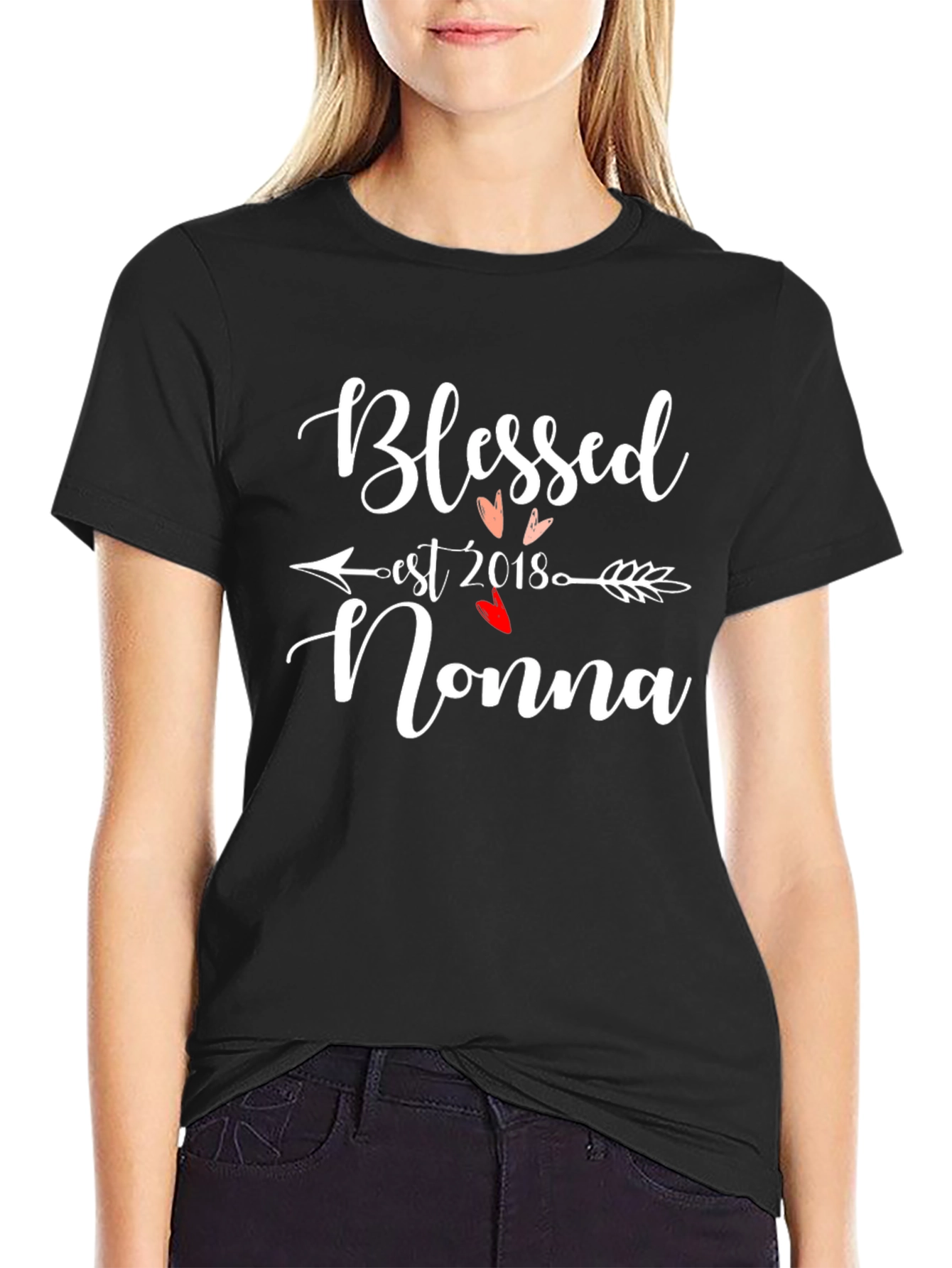 Blessed Nonna T-Shirt - Est. 2018 Graphic Tee