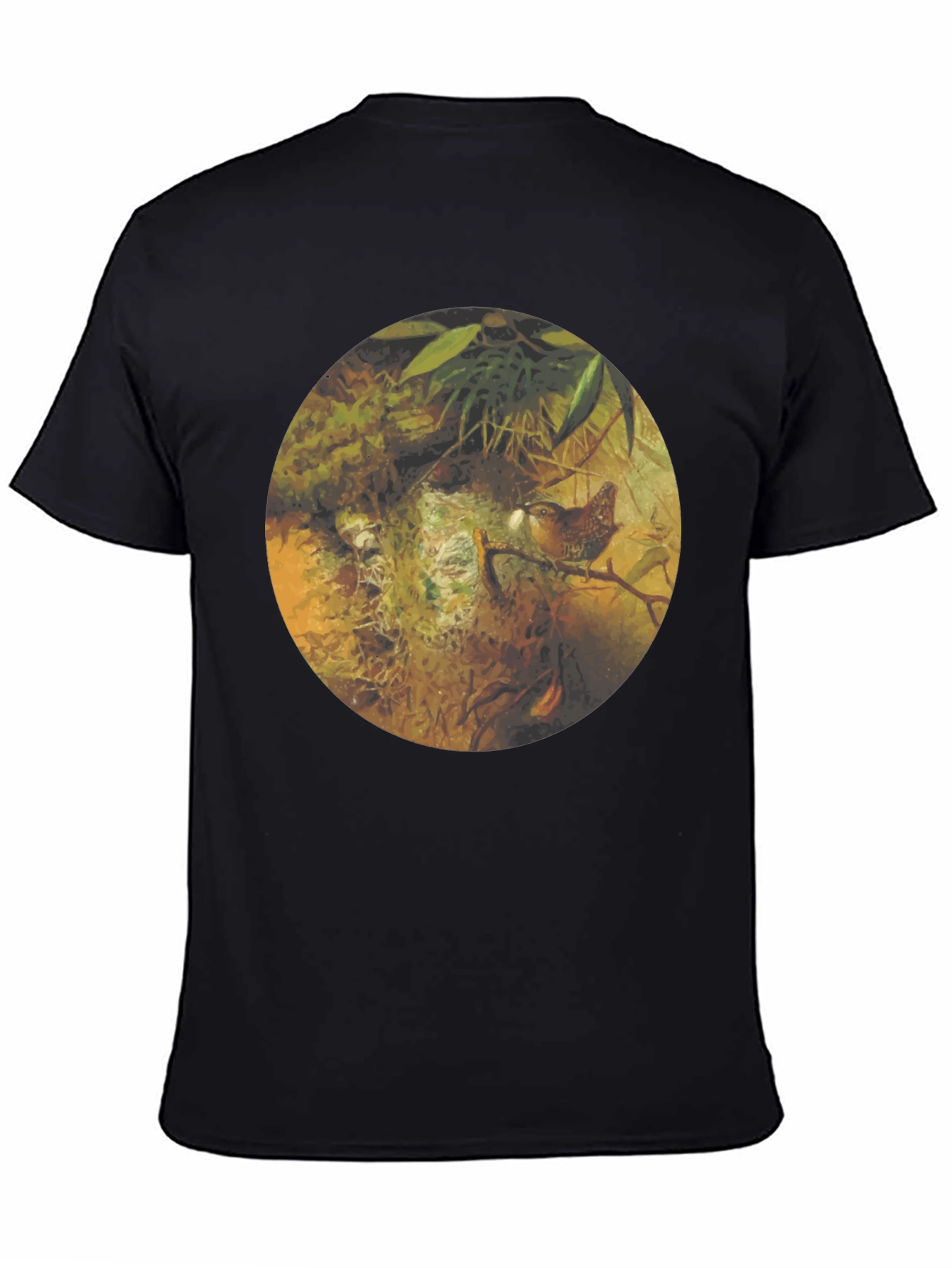Nature Inspired Graphic Tee - Bird Nest Design