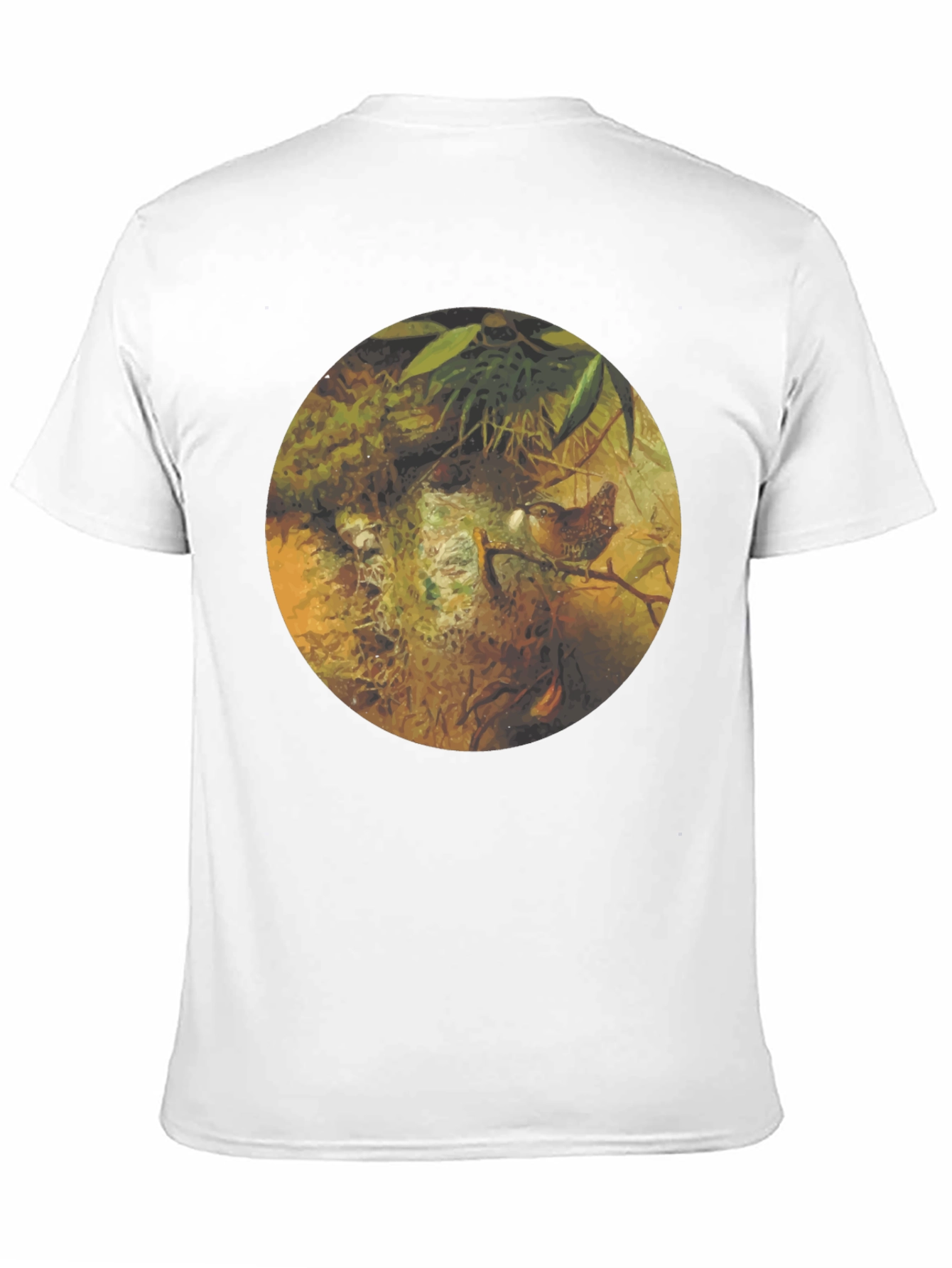 Nature Inspired Graphic Tee - Bird Nest Design