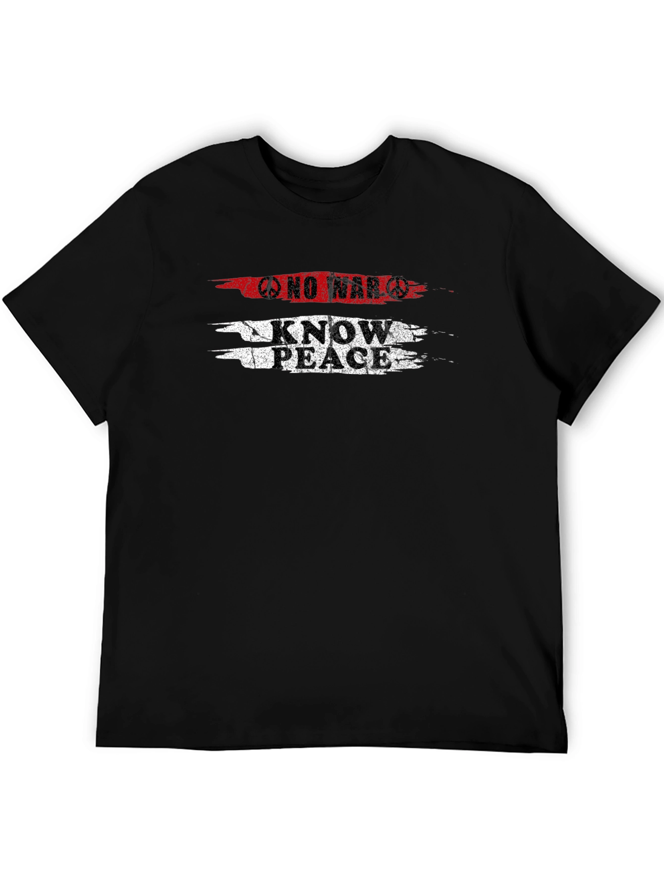 No War Know Peace Black Graphic Tee