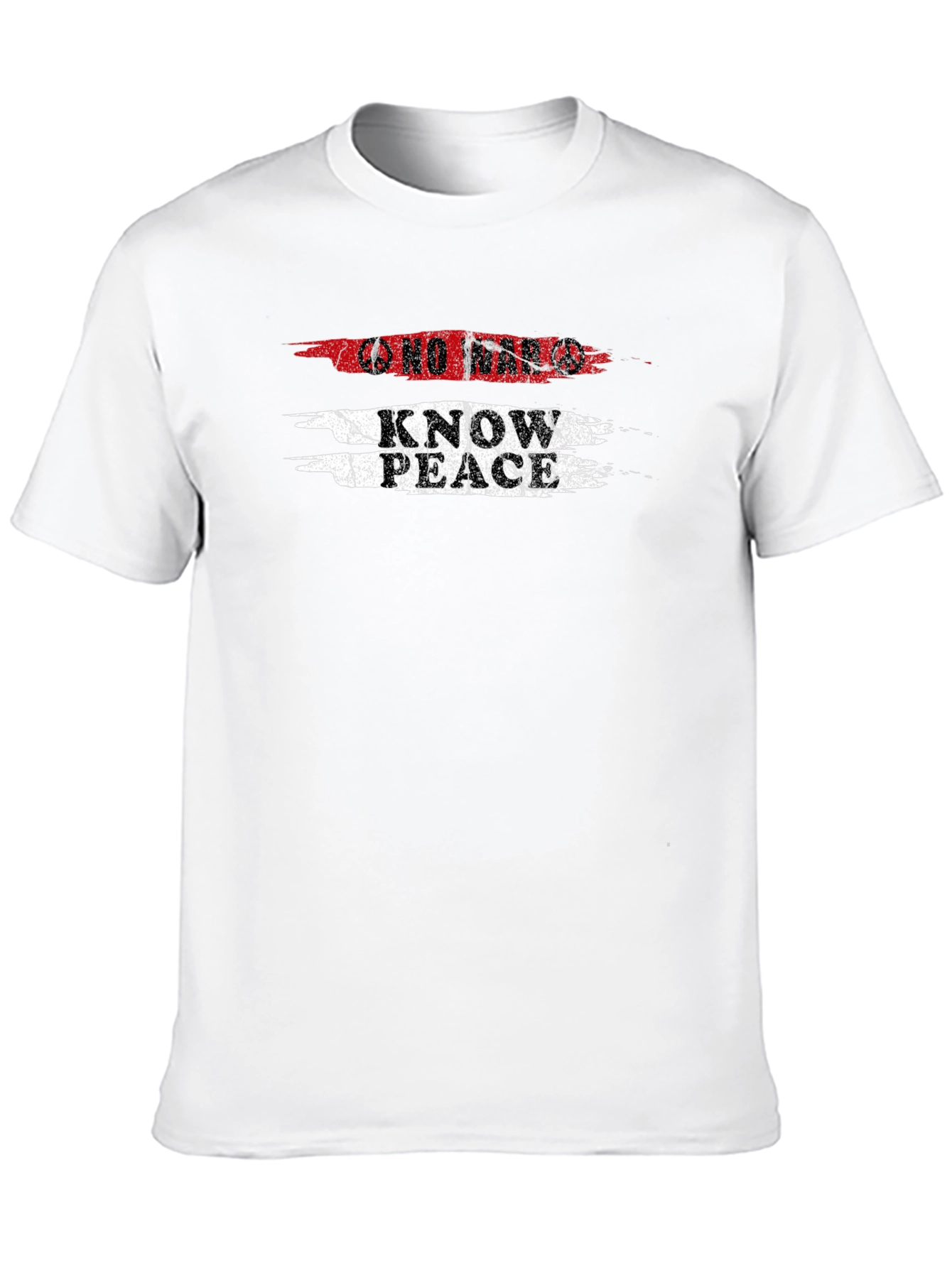 No War Know Peace Black Graphic Tee