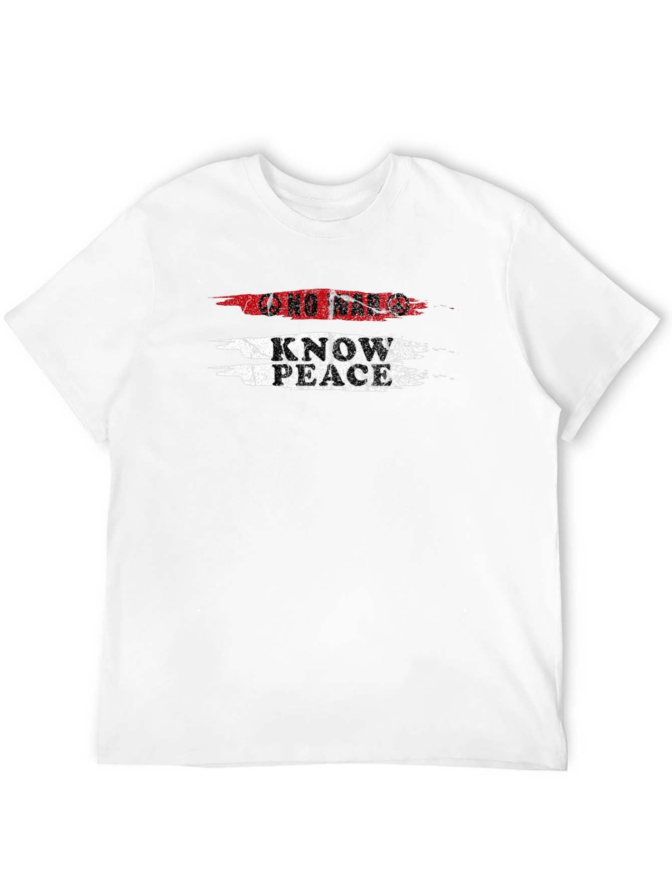 No War Know Peace Black Graphic Tee