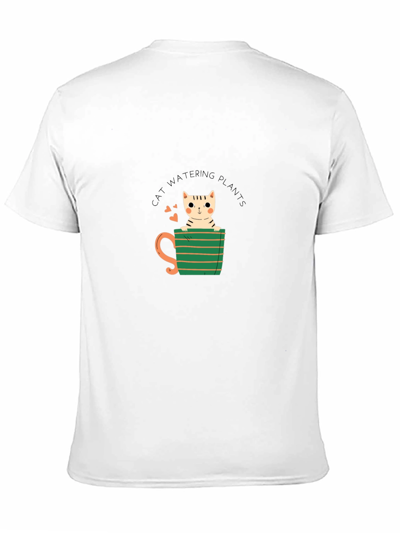 Cat Watering Plants Graphic Tee