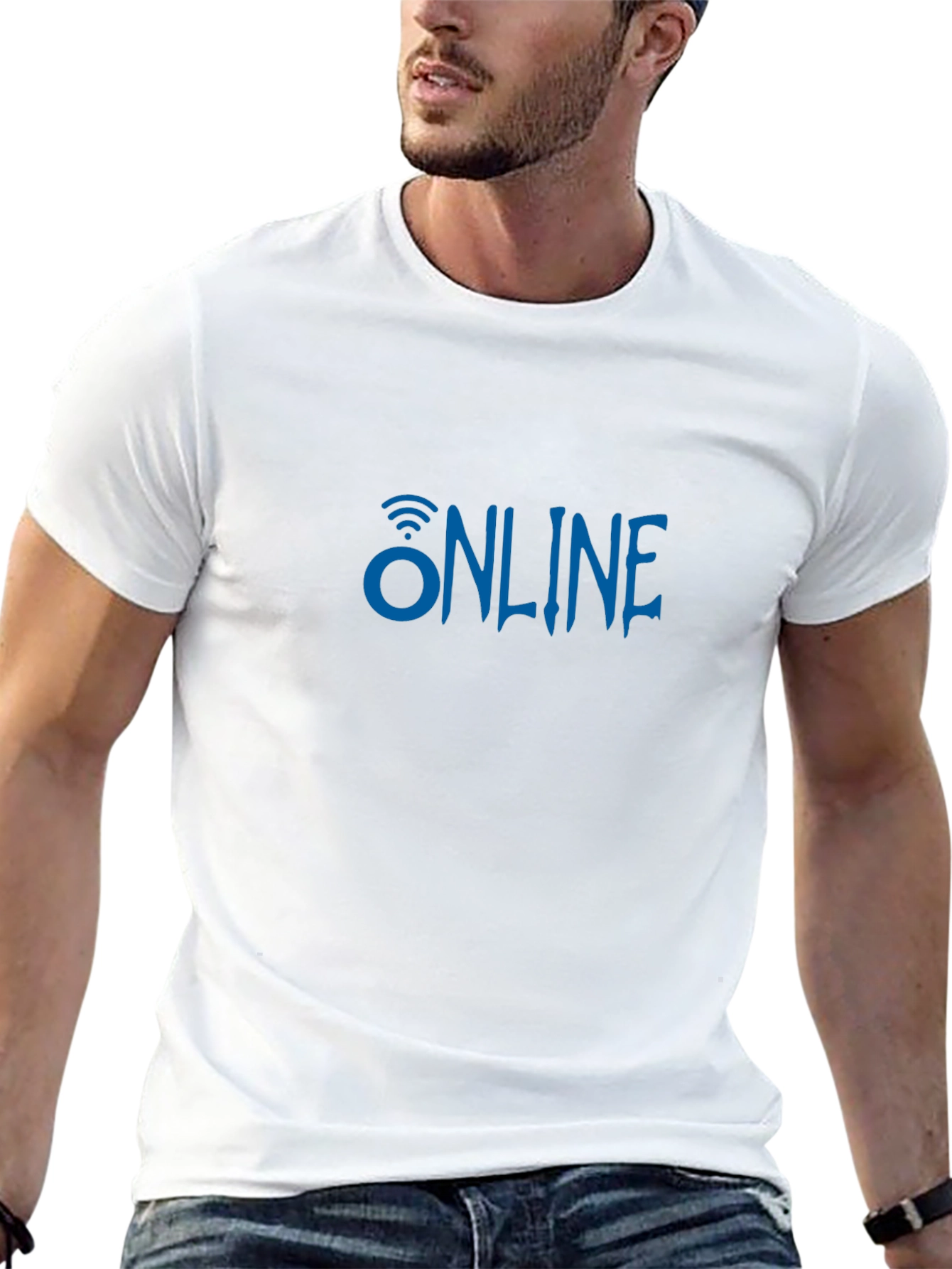 Online Graphic T-Shirt - Black