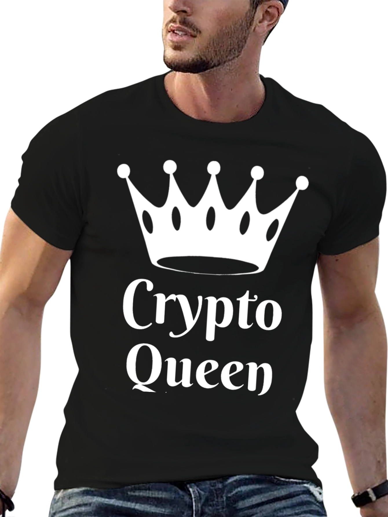 Crypto Queen T-Shirt - Black Graphic Tee