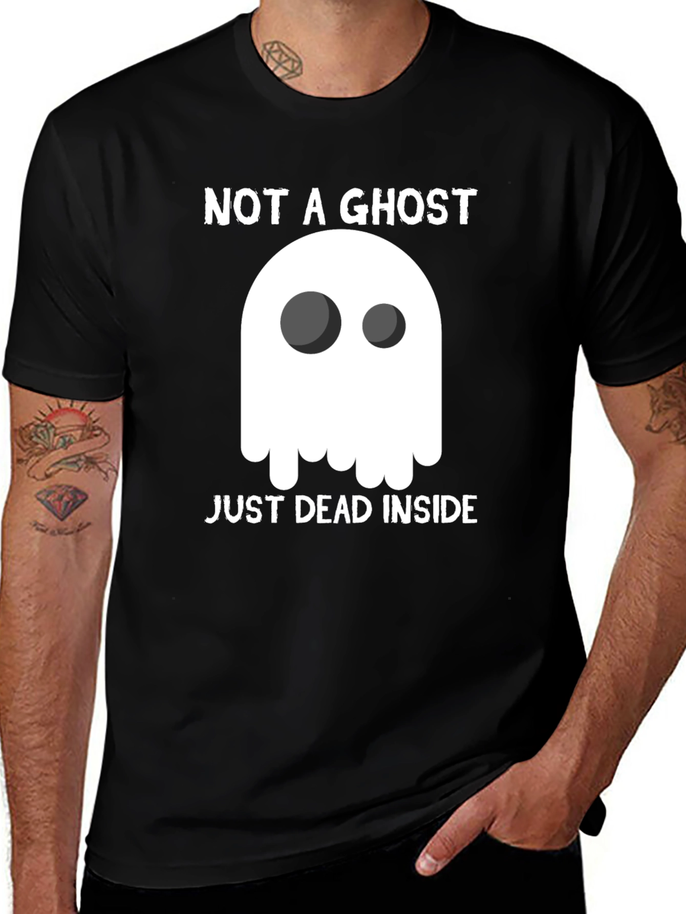 Not A Ghost Just Dead Inside Graphic T-Shirt