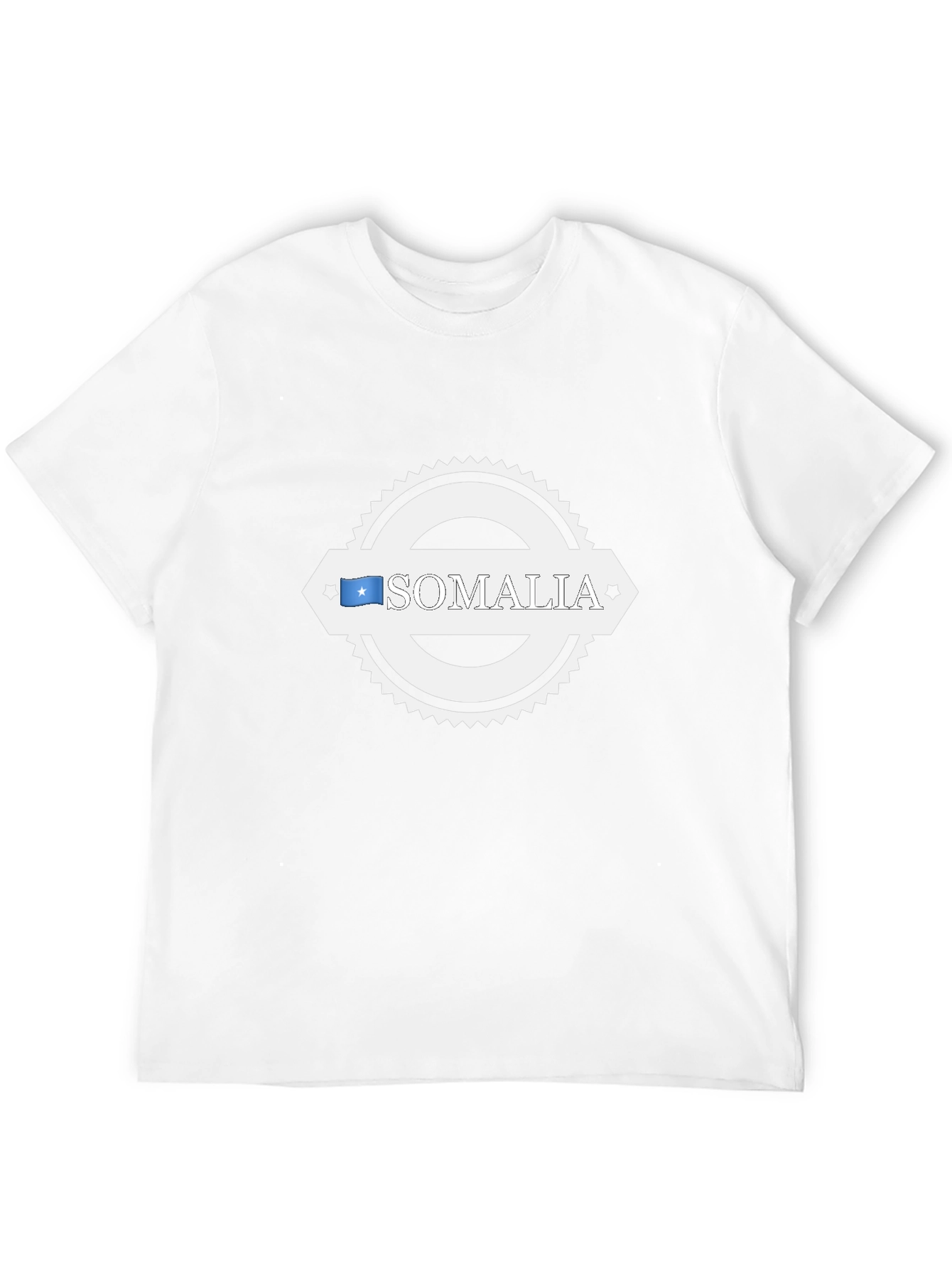 Somalia Flag Graphic T-Shirt - Black
