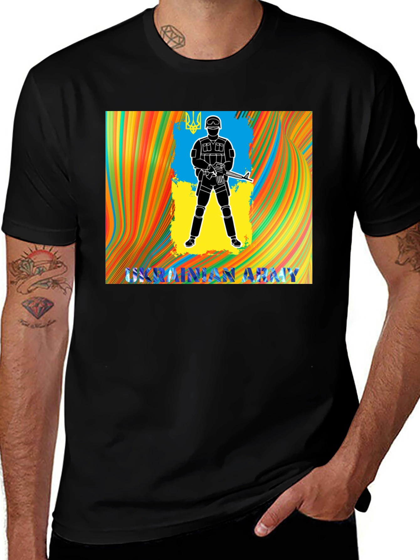 Ukraine Army T-Shirt - Patriotic Design
