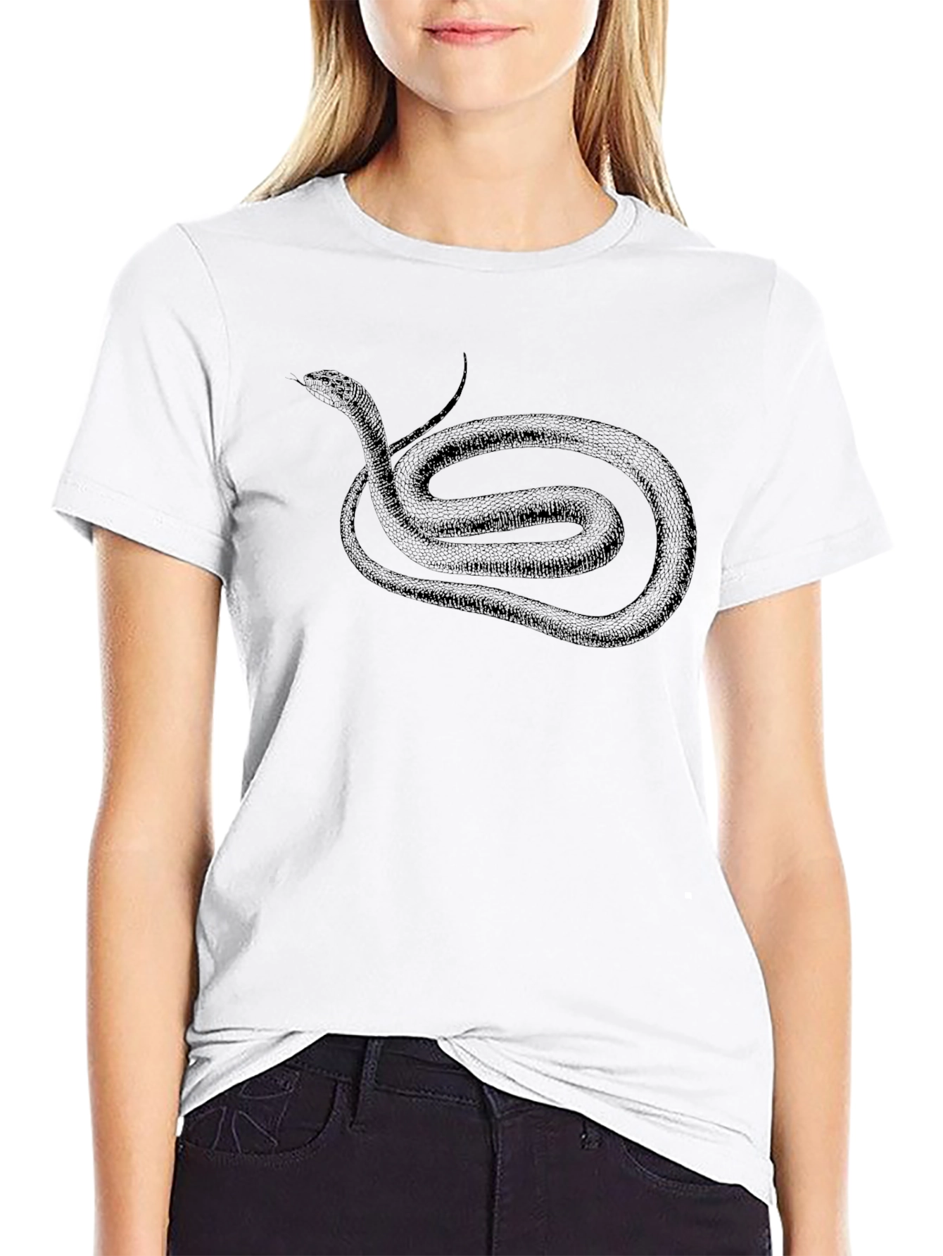 Black Snake Graphic T-Shirt