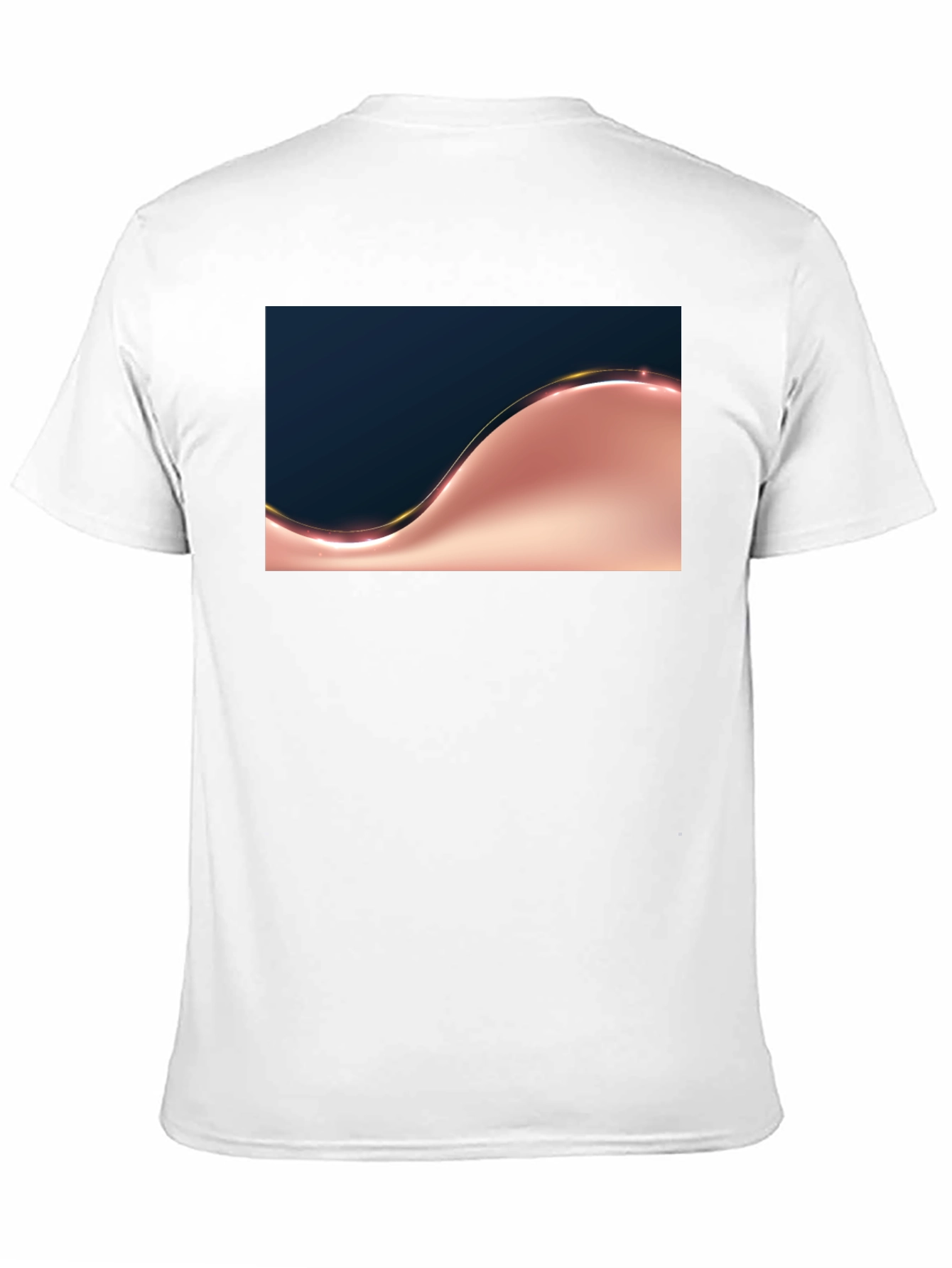 Stylish Black T-Shirt with Abstract Design