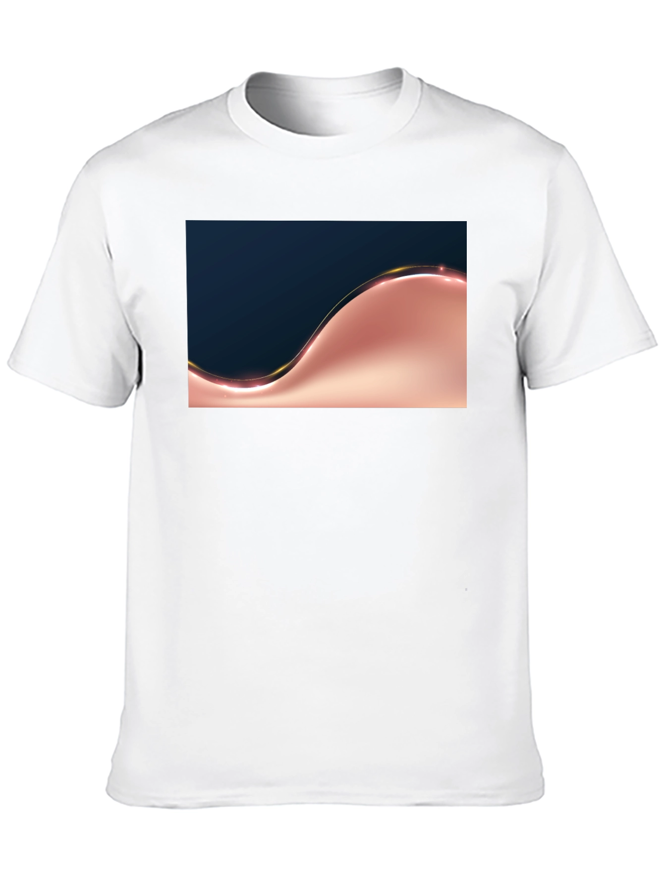 Stylish Black T-Shirt with Abstract Design