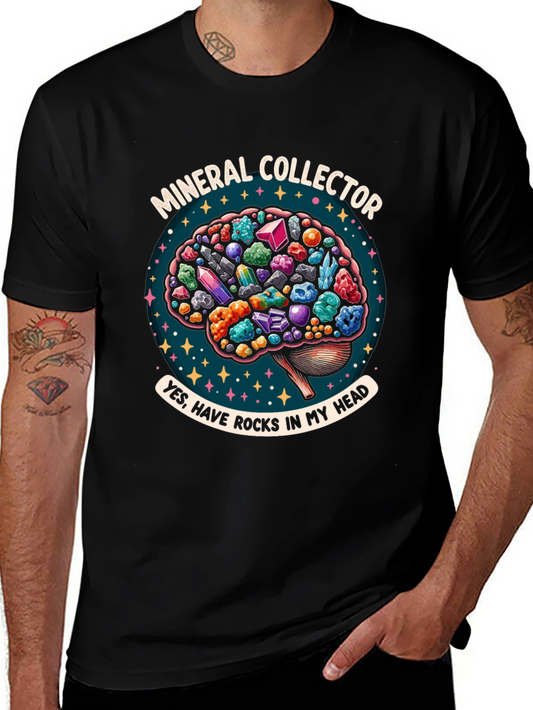 Mineral Collector T-Shirt: Rocks in My Head Graphic Tee