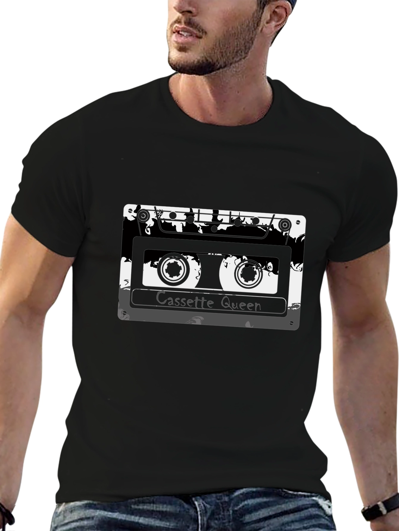 Cassette Queen Graphic Tee - Retro Style
