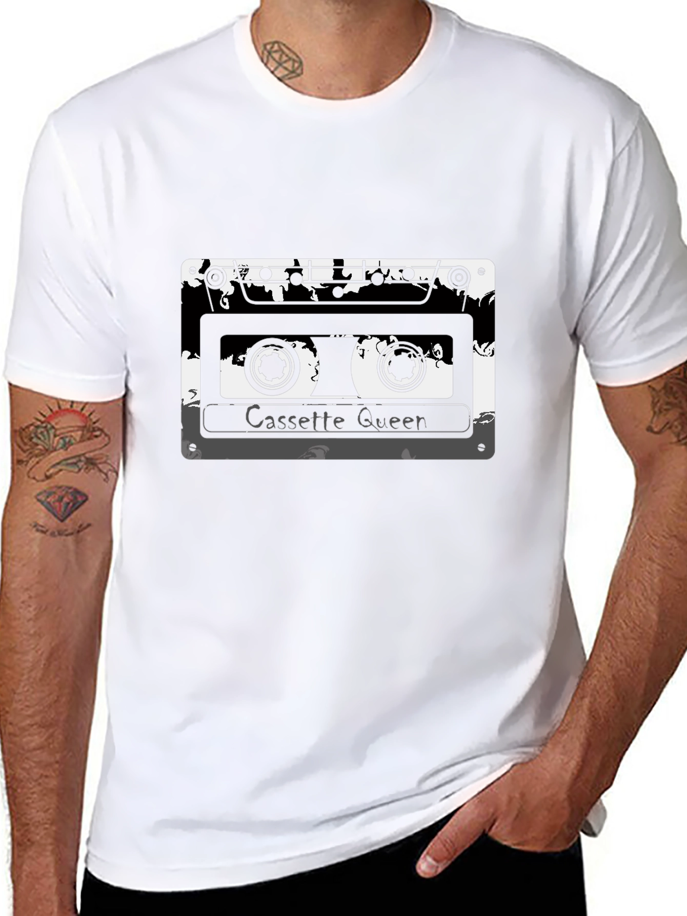 Cassette Queen Graphic Tee - Retro Style