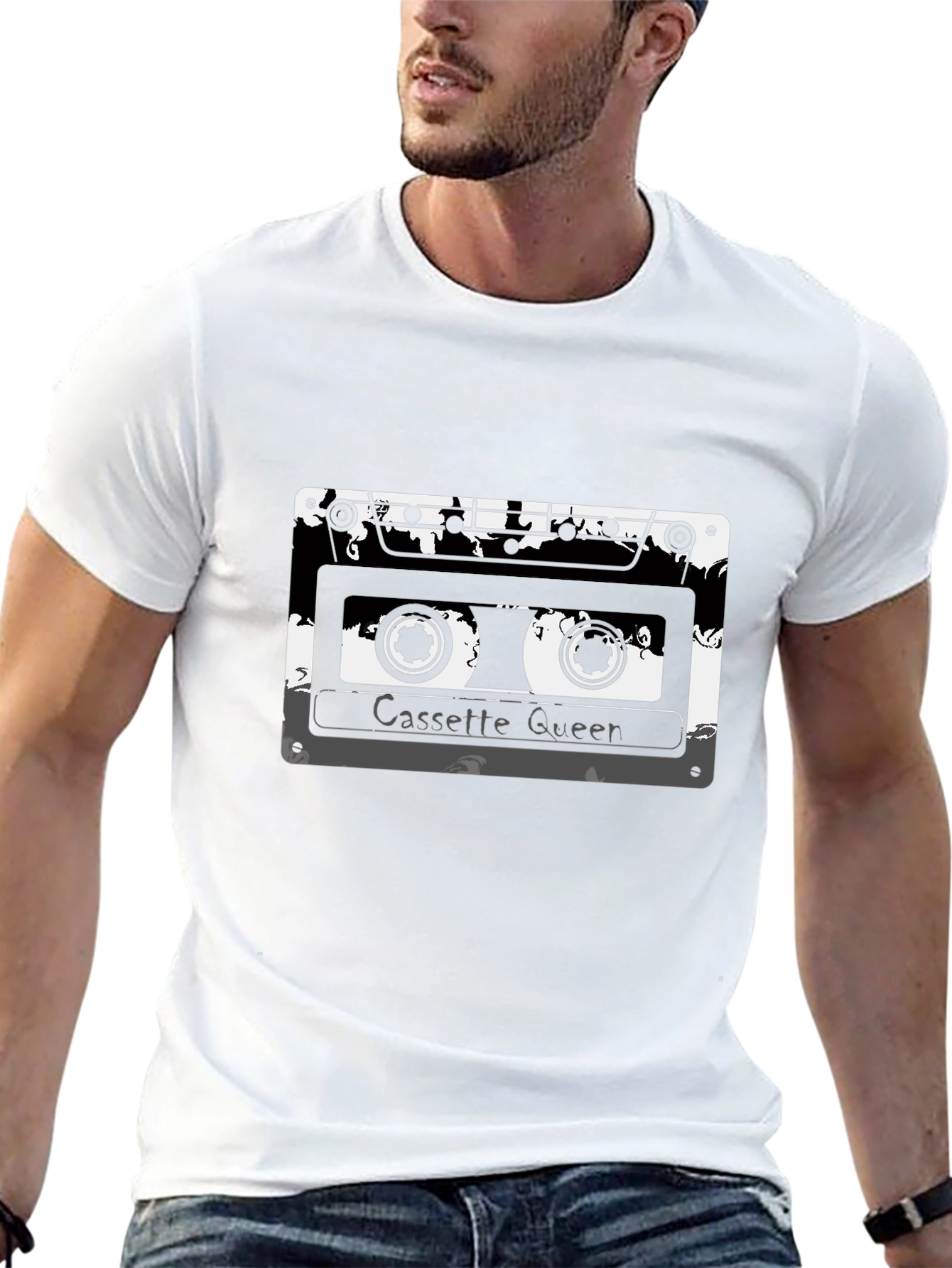 Cassette Queen Graphic Tee - Retro Style