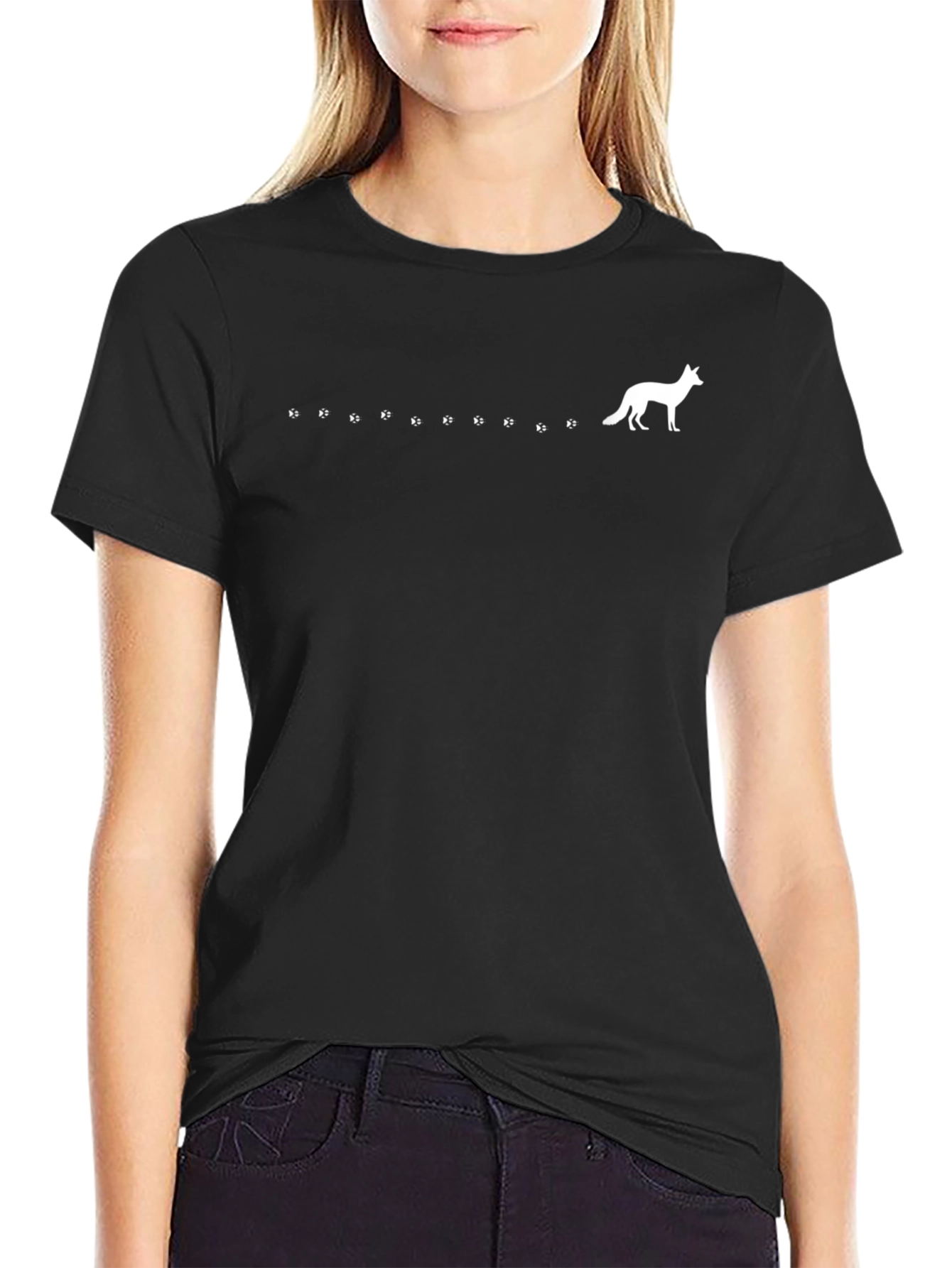 Fox Track T-Shirt - Stylish Animal Print