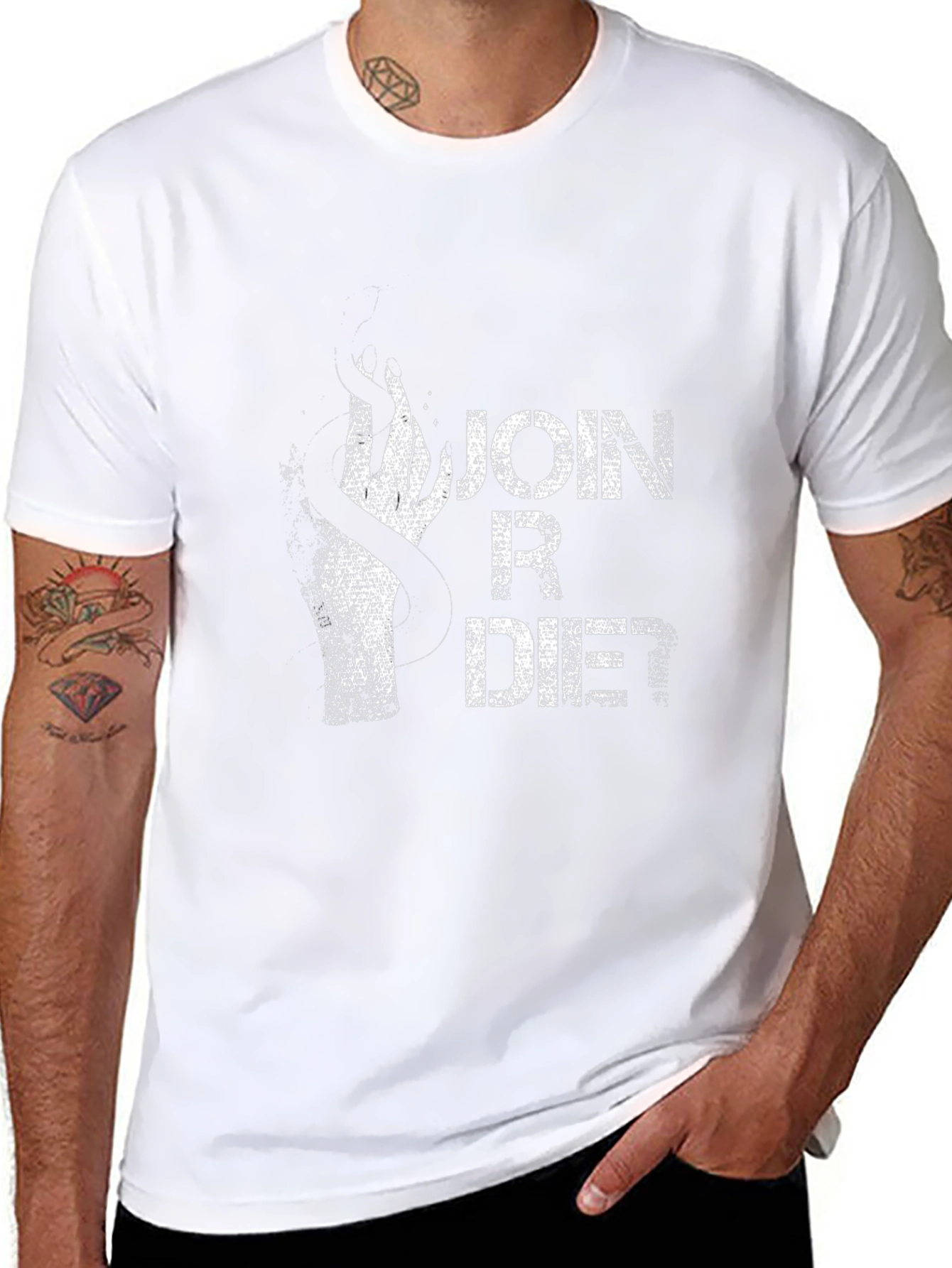 Join R Diet T-Shirt - Black Graphic Tee