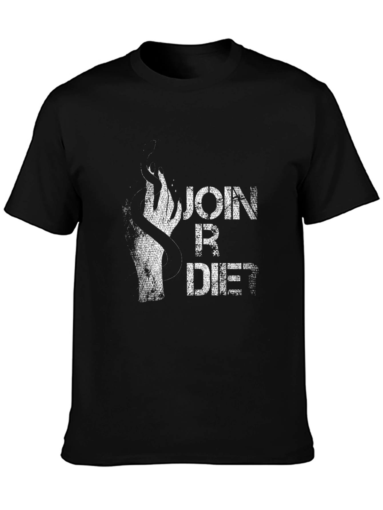 Join R Diet T-Shirt - Black Graphic Tee