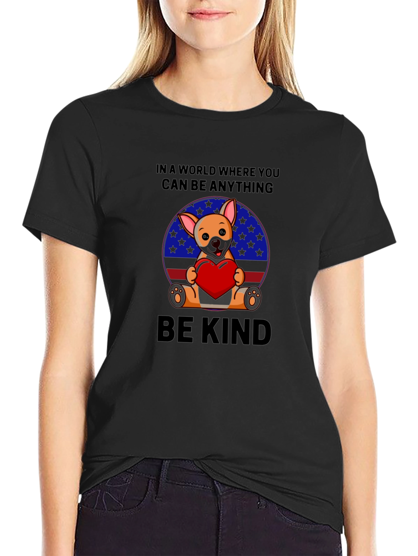 Be Kind T-Shirt - Dog with Heart