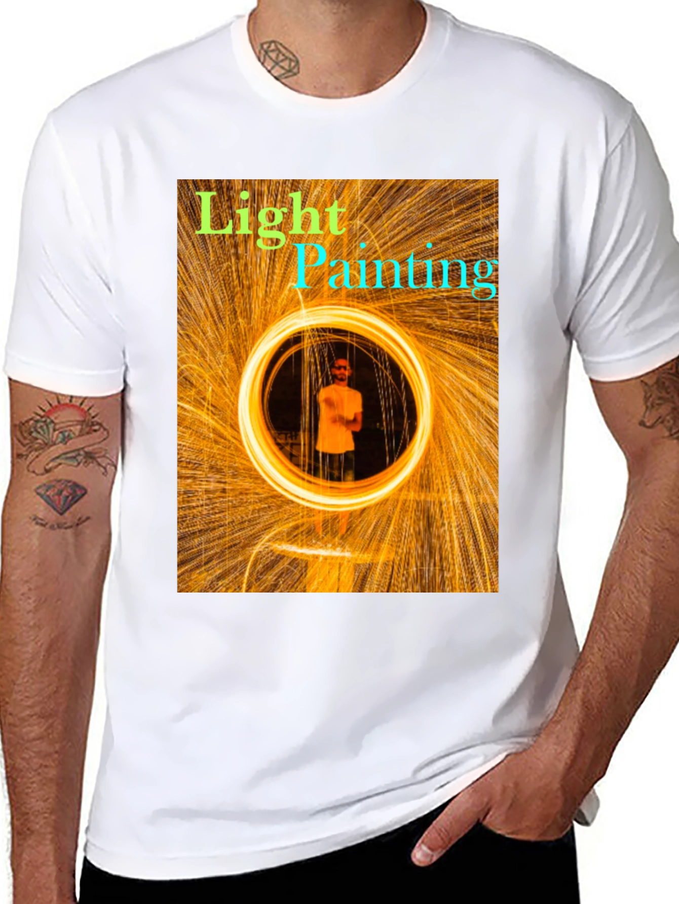 Light Painting T-Shirt - Unique Art Tee