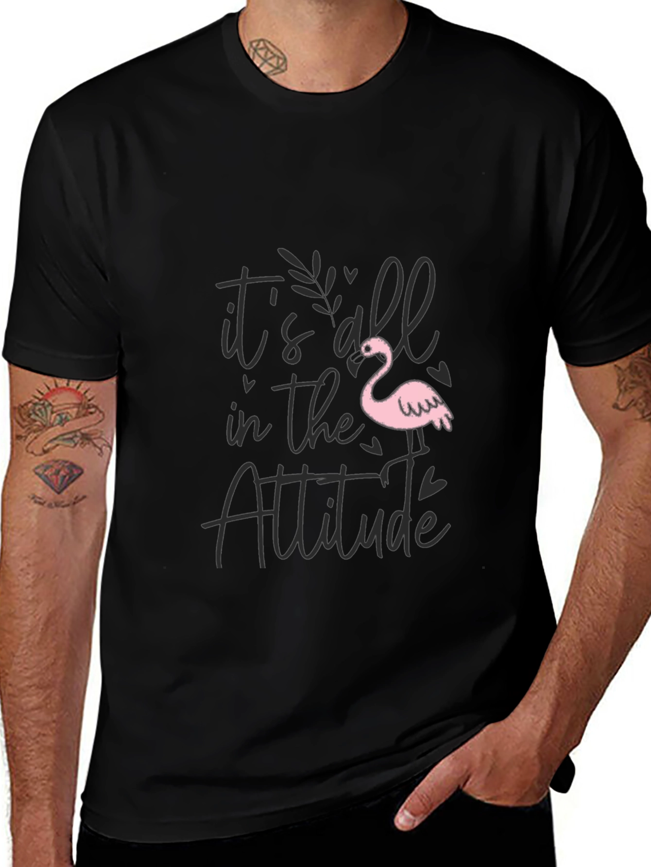 Its All in the Attitude Black T-Shirt