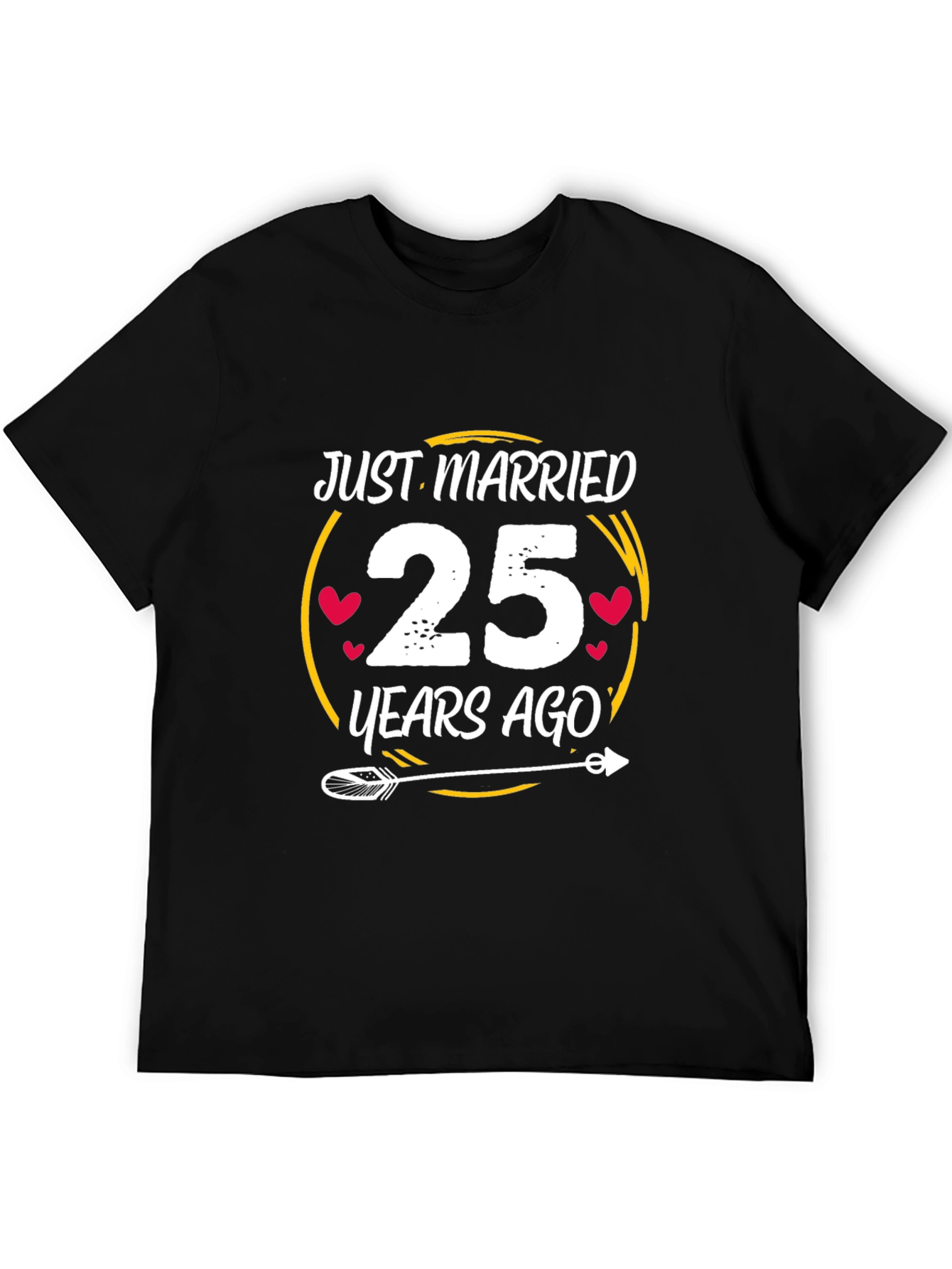 Just Married 25 Years Ago Anniversary T-Shirt