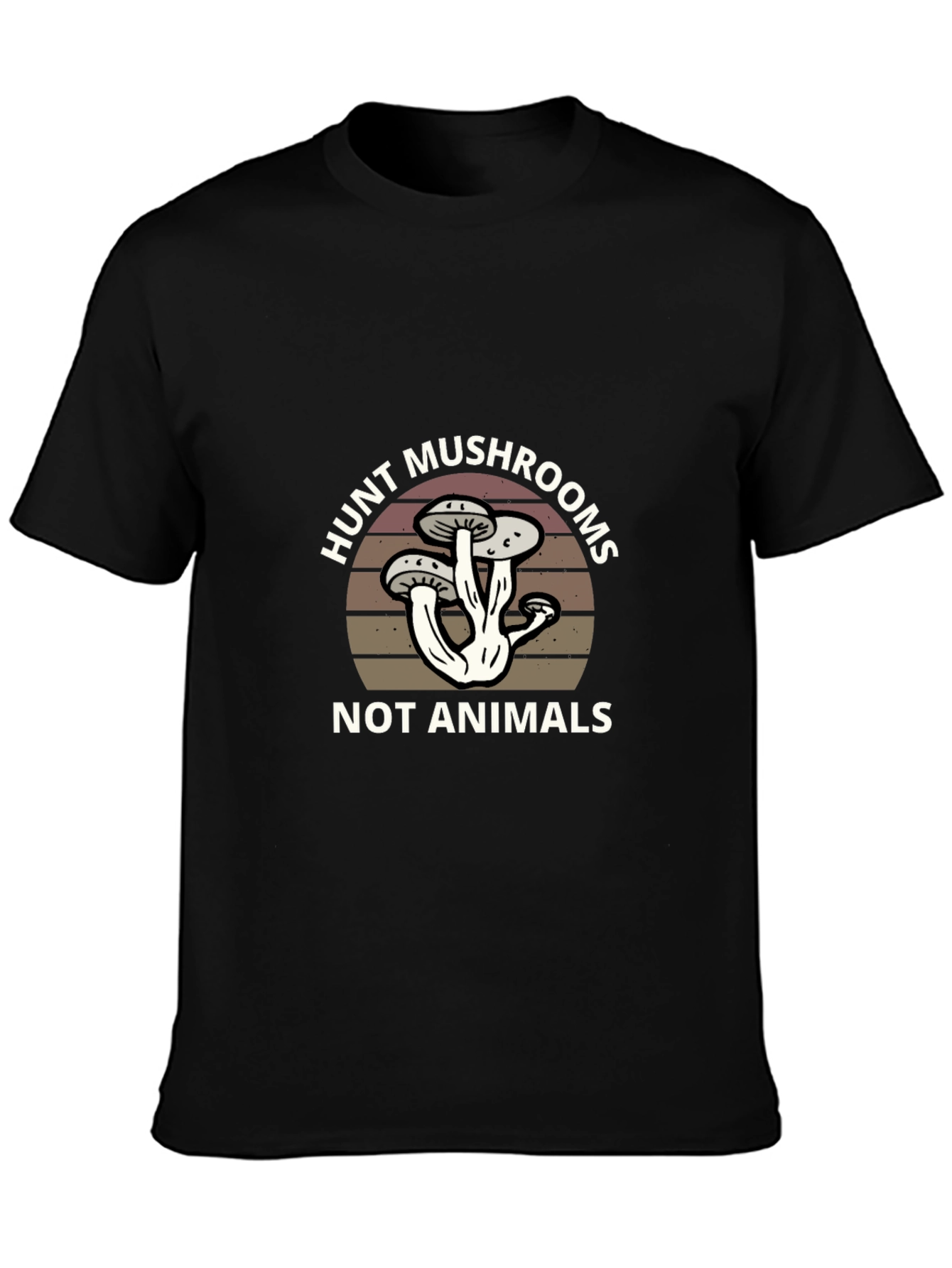 Hunt Mushrooms T-Shirt - Vegan Foraging Apparel