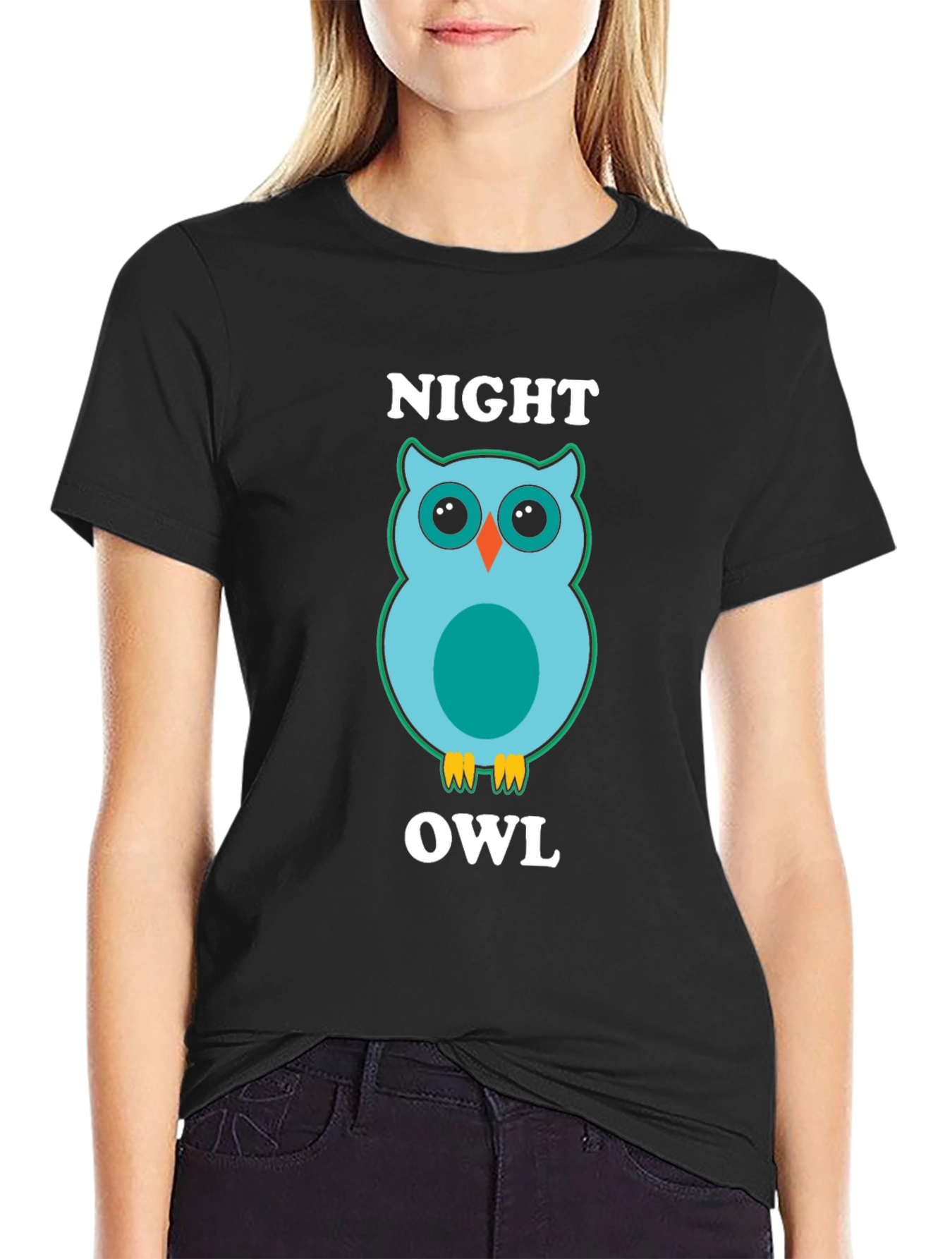 Night Owl Graphic Tee - Soft Cotton Blend