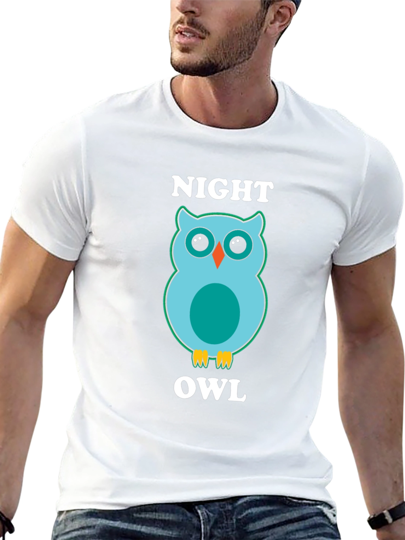 Night Owl Graphic Tee - Soft Cotton Blend