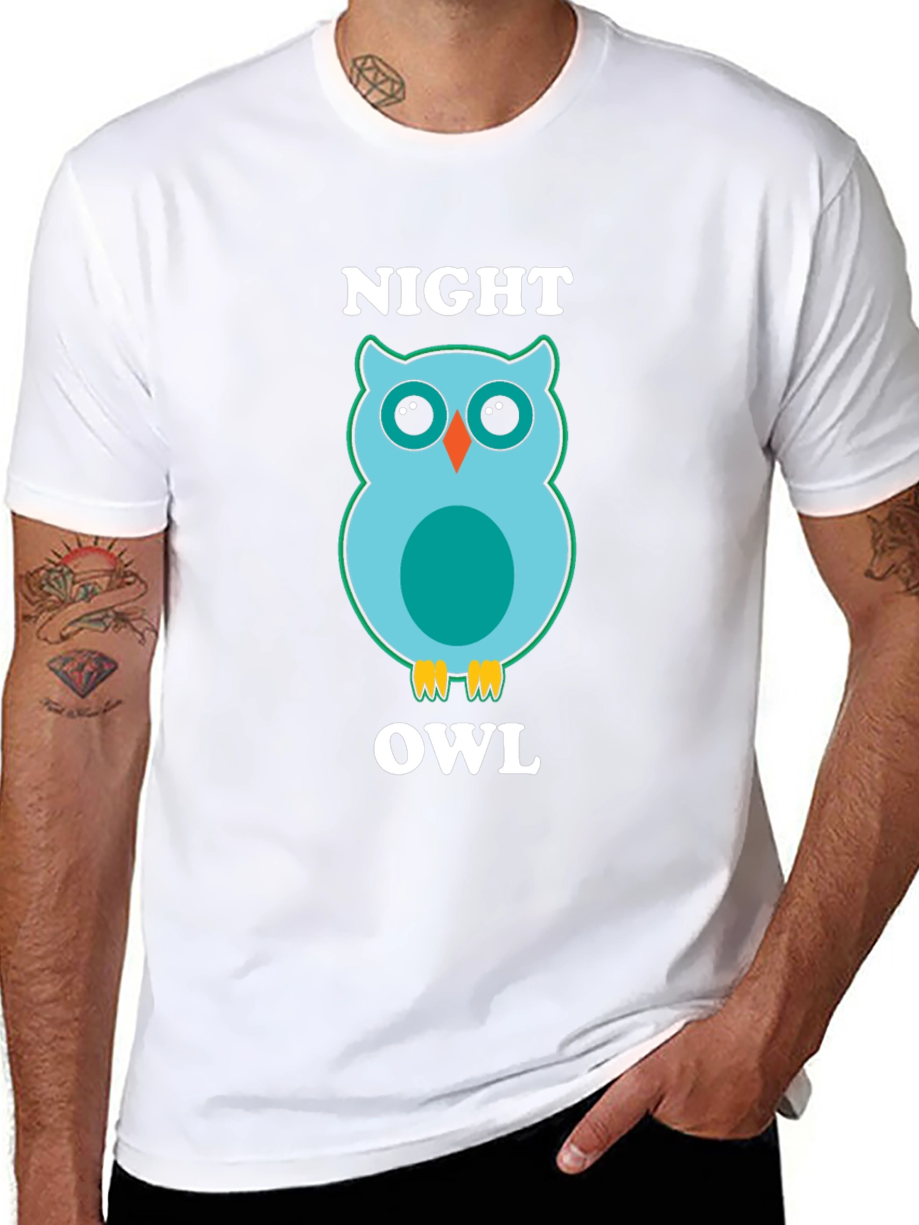 Night Owl Graphic Tee - Soft Cotton Blend