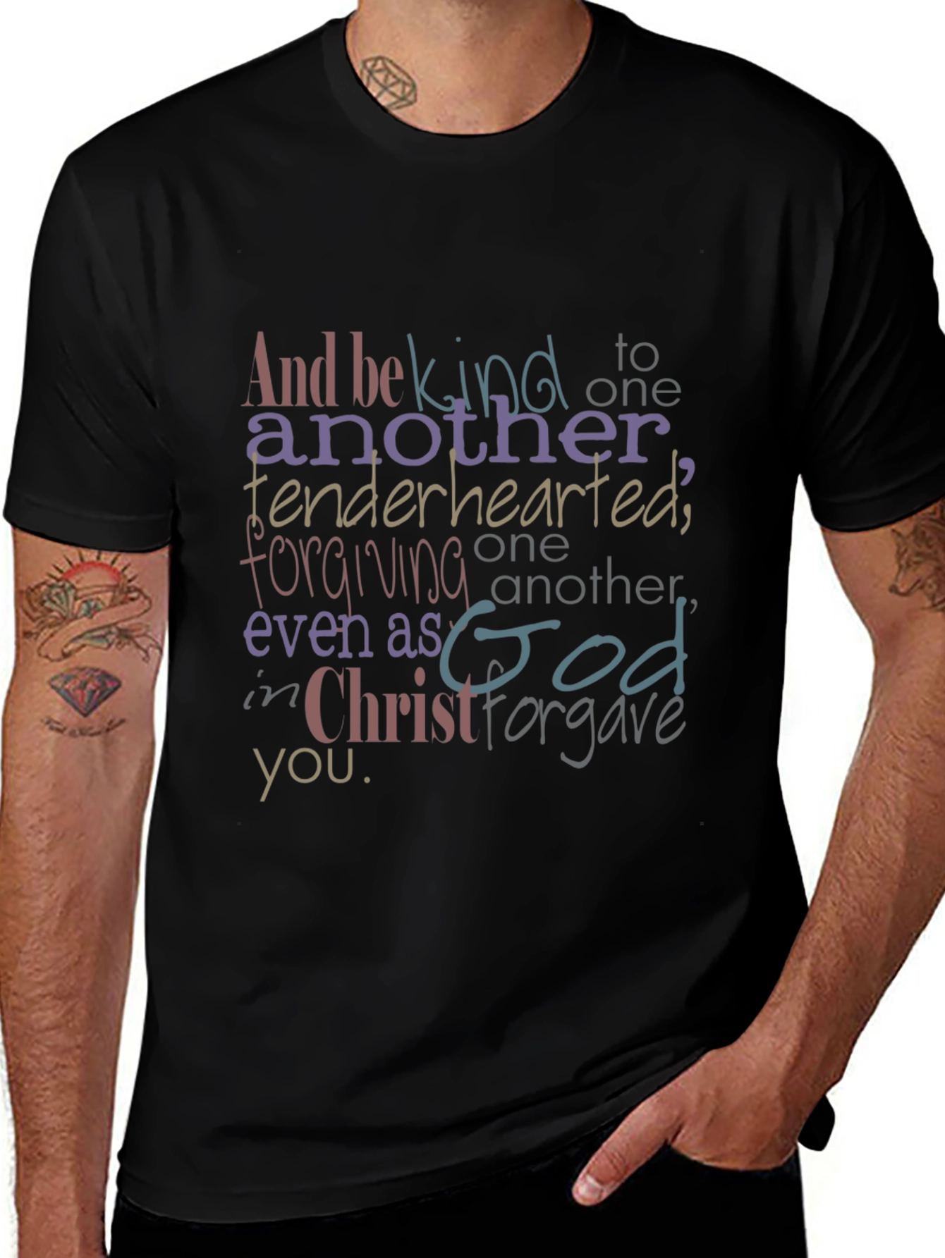 Kindness & Forgiveness Graphic Tee - Black