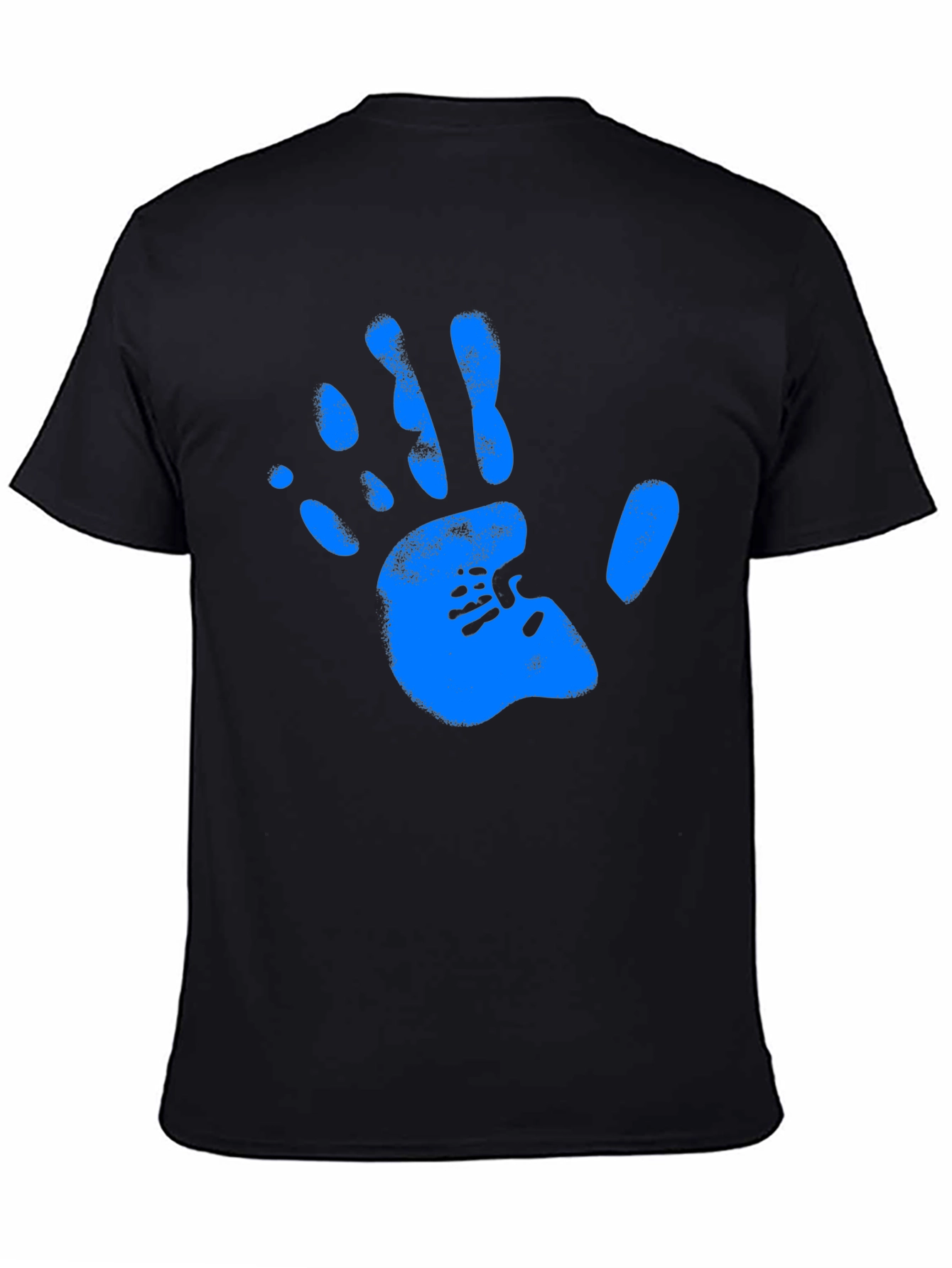 Handprint Graphic Black Tee