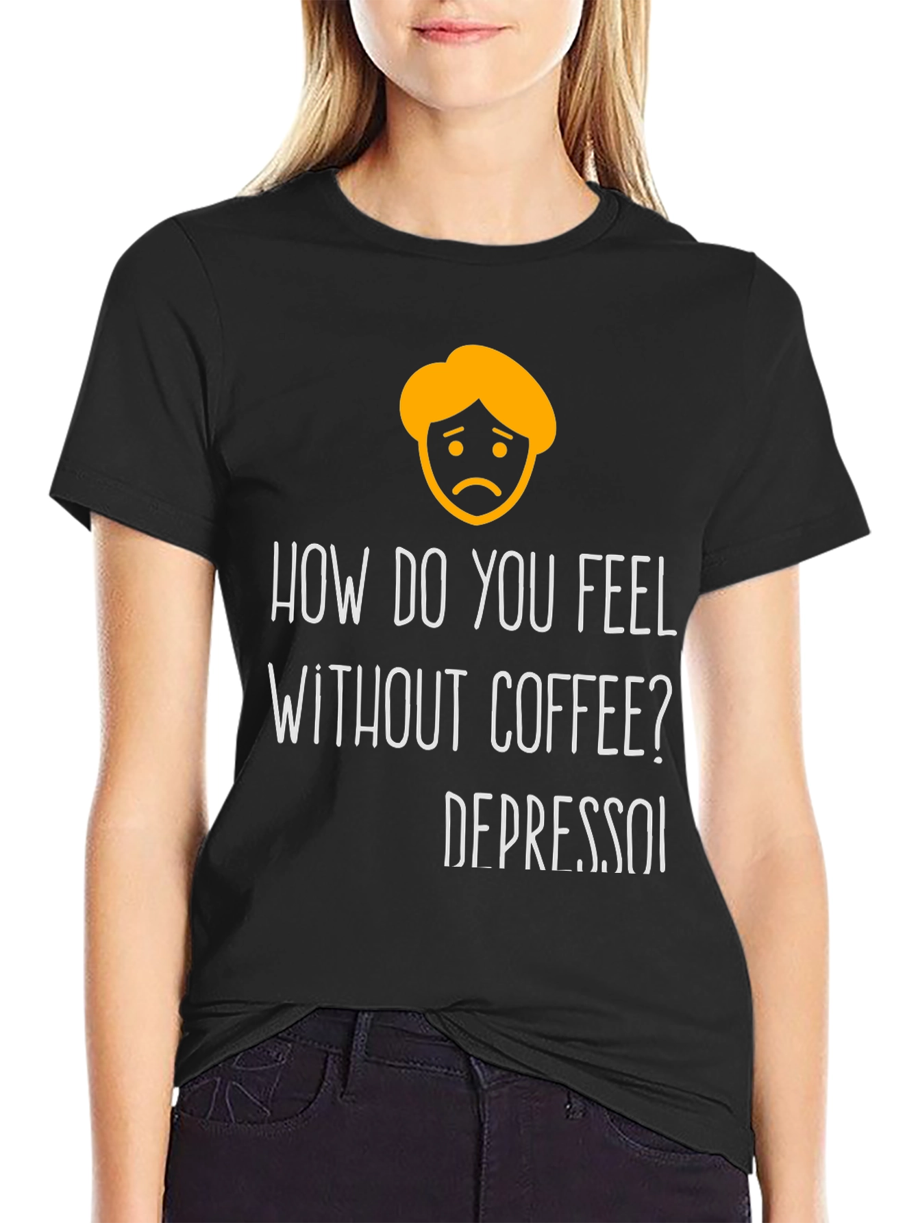 Depresso Funny T-Shirt - Coffee Lover Tee