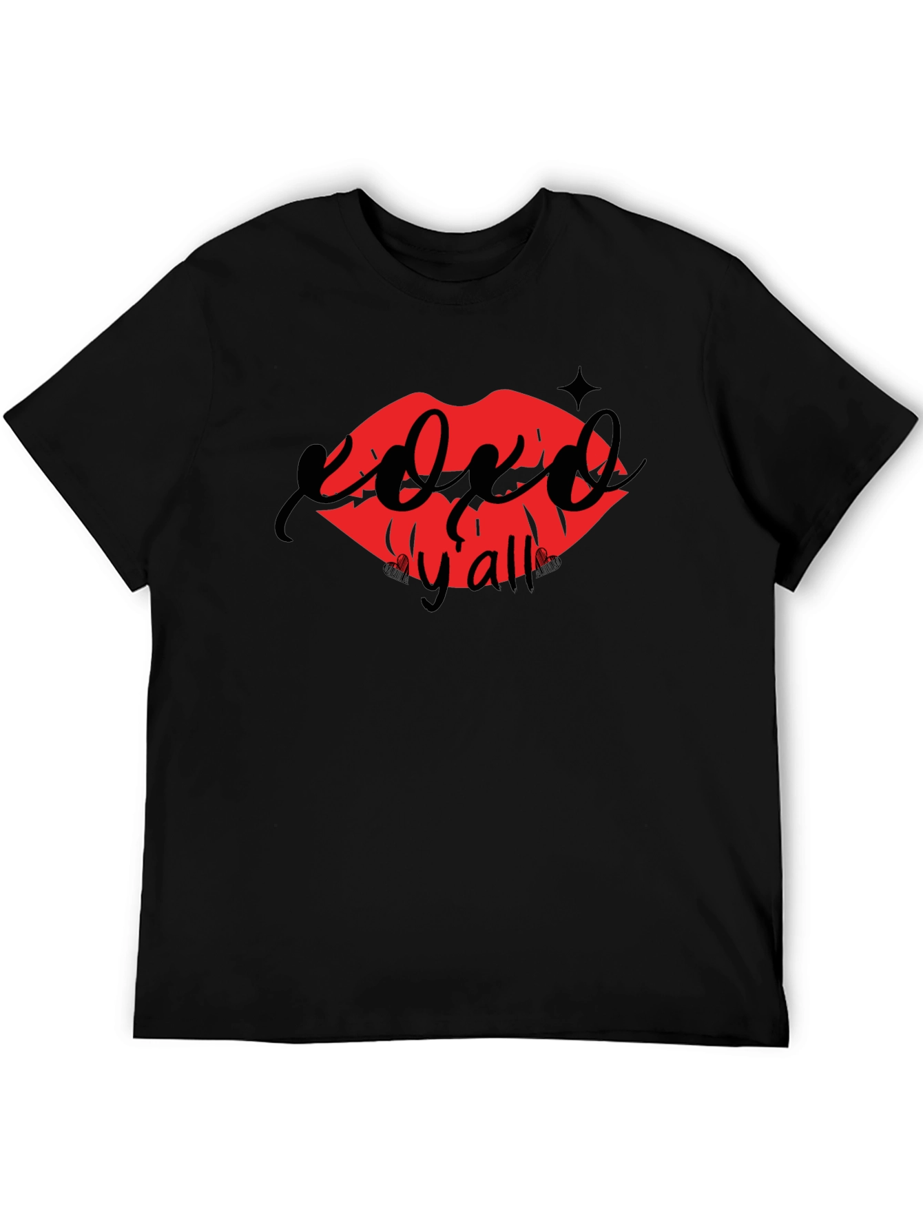 XOXO Yall Lip Print Tee - Casual Chic Style