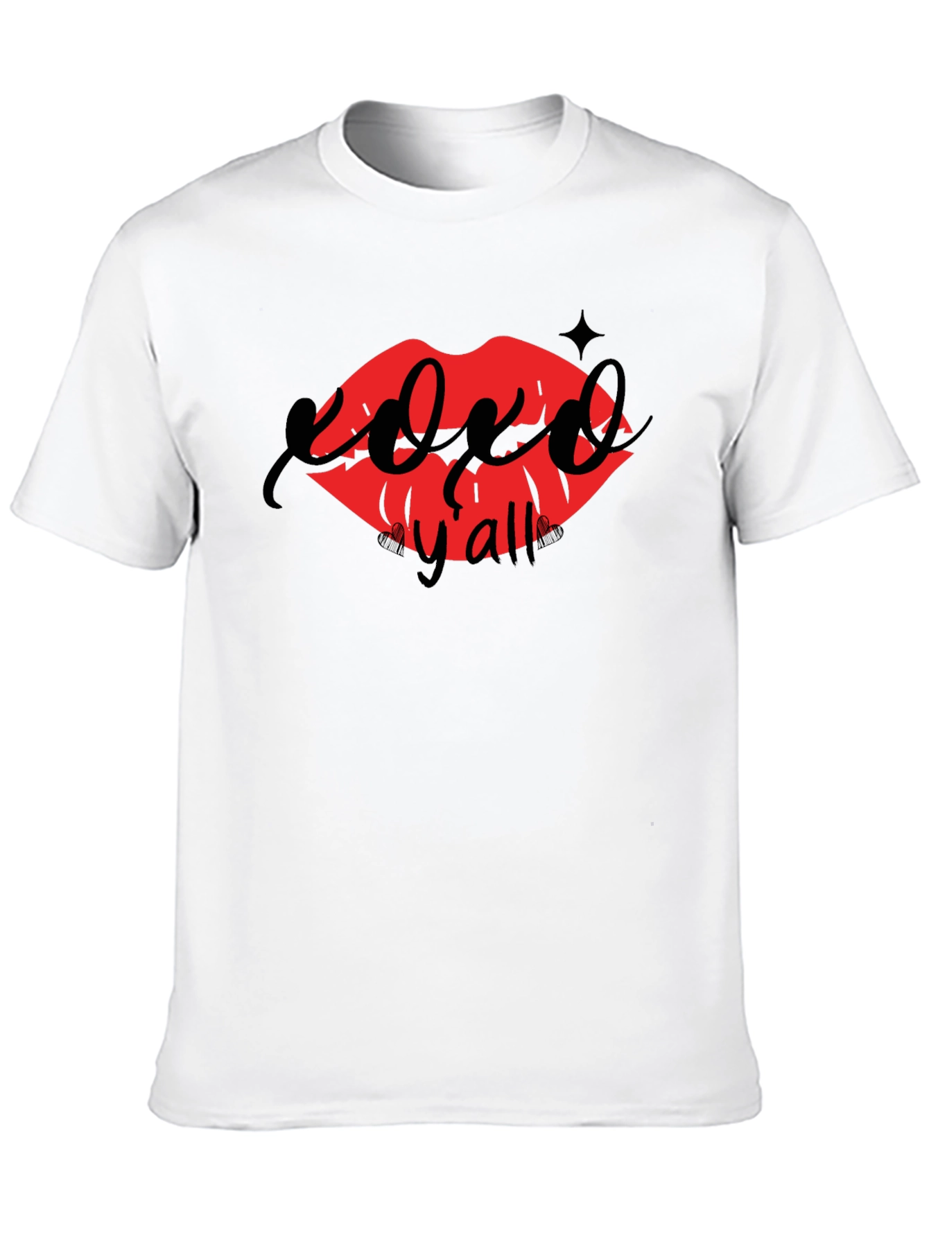 XOXO Yall Lip Print Tee - Casual Chic Style