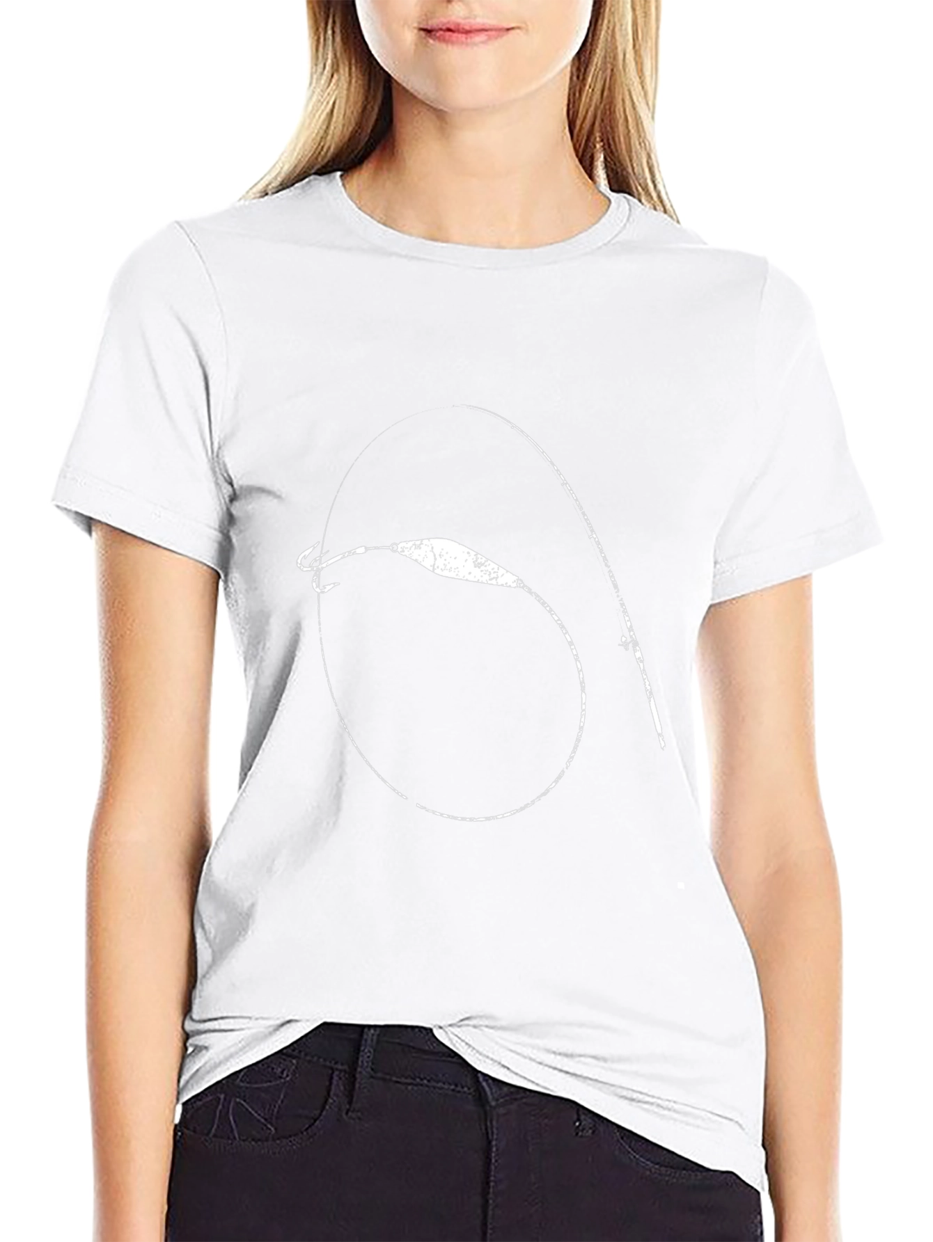 Fishing Lure Graphic Tee - Black Casual Comfort