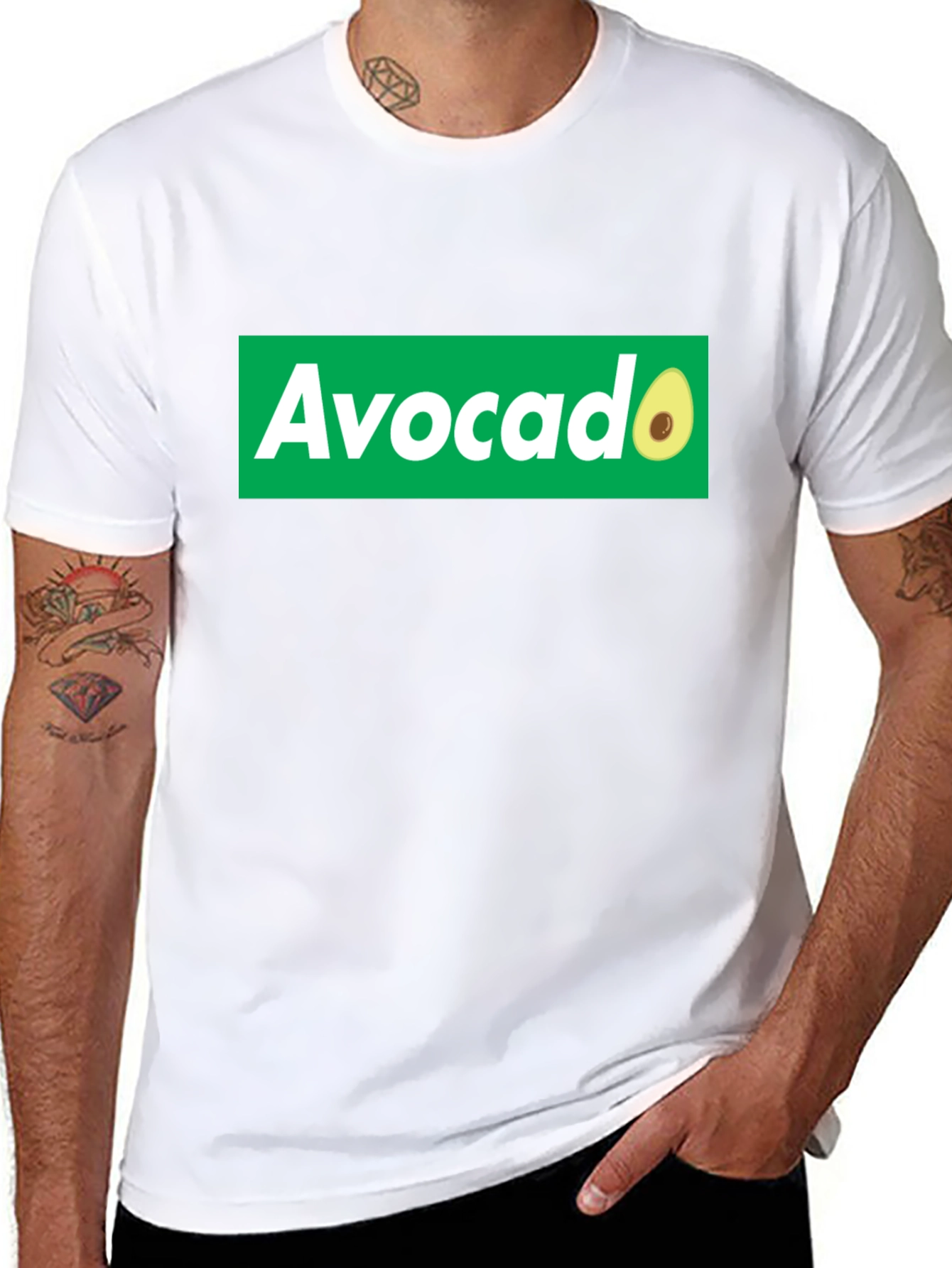 Avocado Graphic Tee - Trendy Fruit Lover T-Shirt