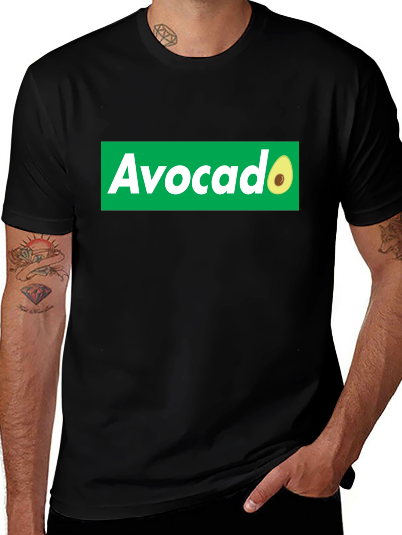 Avocado Graphic Tee - Trendy Fruit Lover T-Shirt