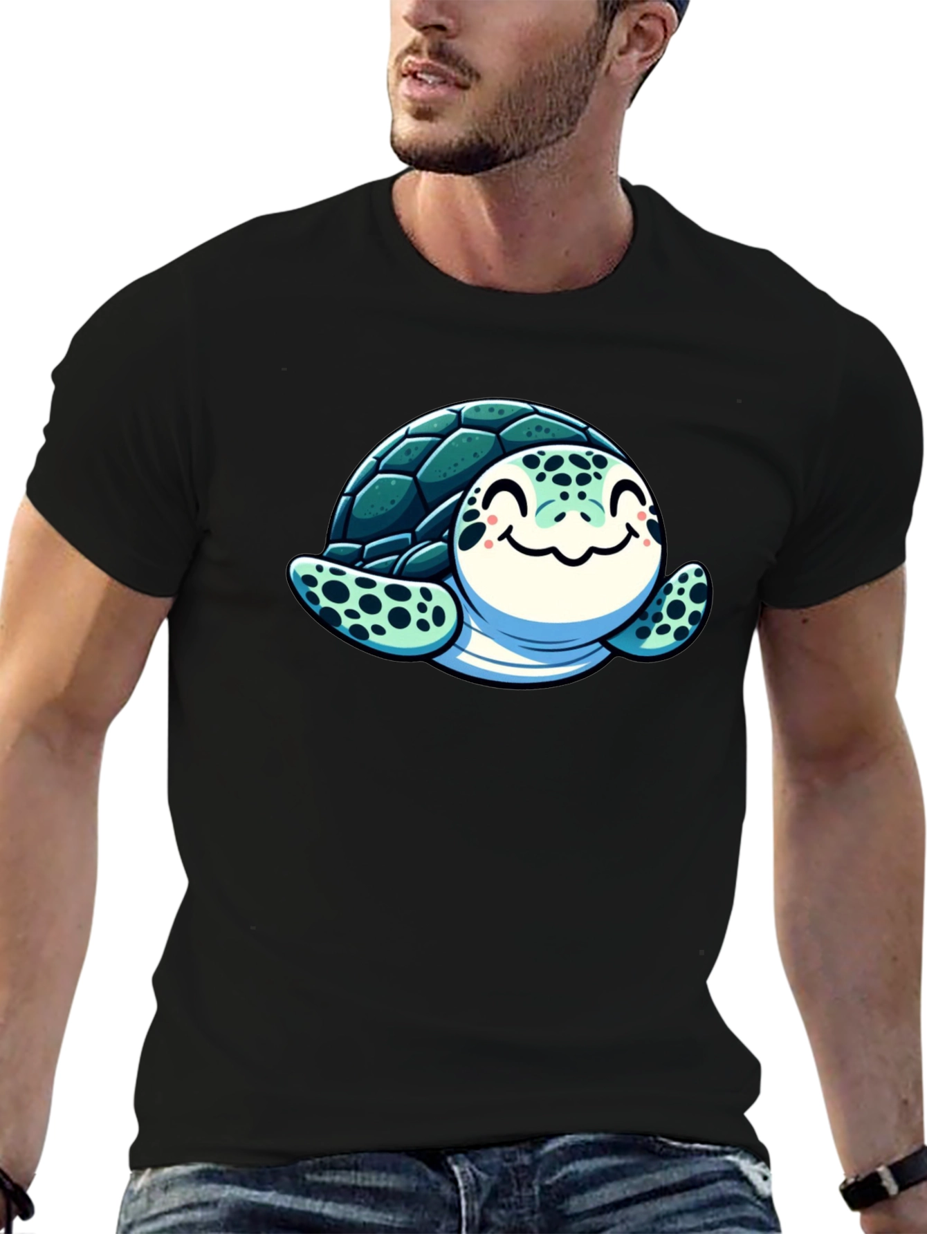 Cute Turtle Graphic T-Shirt - Soft Cotton Blend