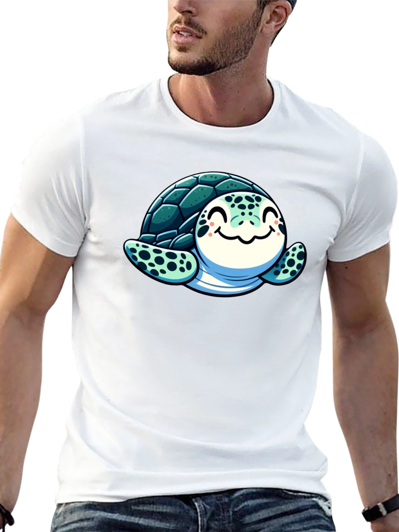 Cute Turtle Graphic T-Shirt - Soft Cotton Blend