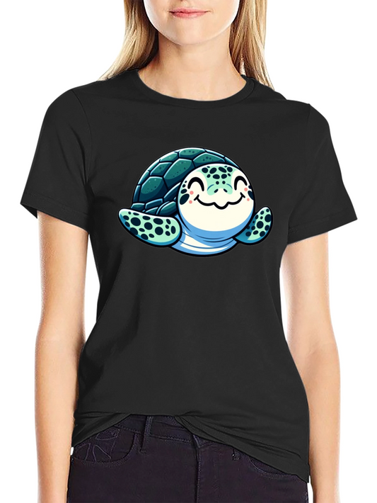 Cute Turtle Graphic T-Shirt - Soft Cotton Blend